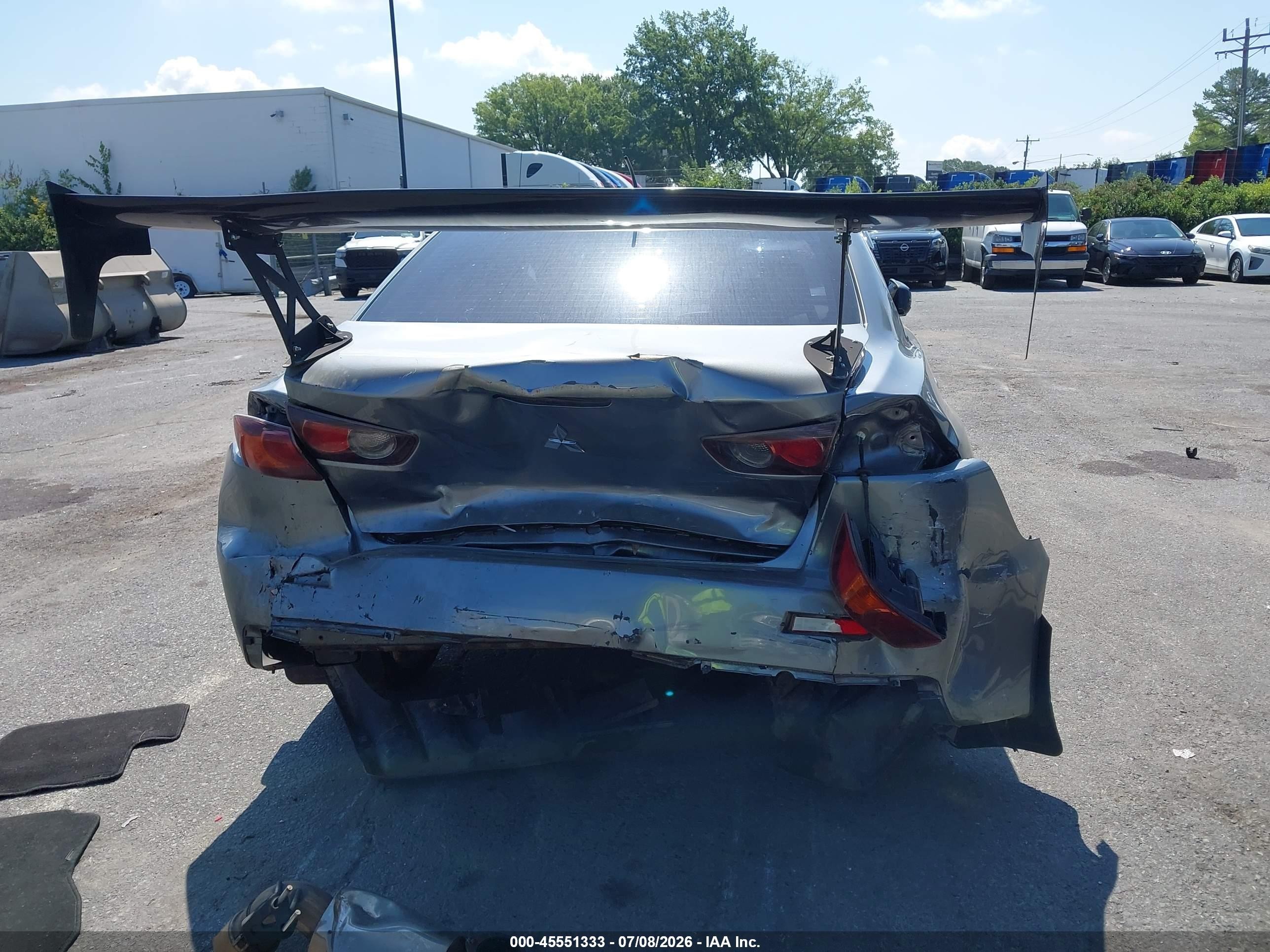 2014 Mitsubishi Lancer Evolution Gsr Silver vin: JA32W8FV9EU021825