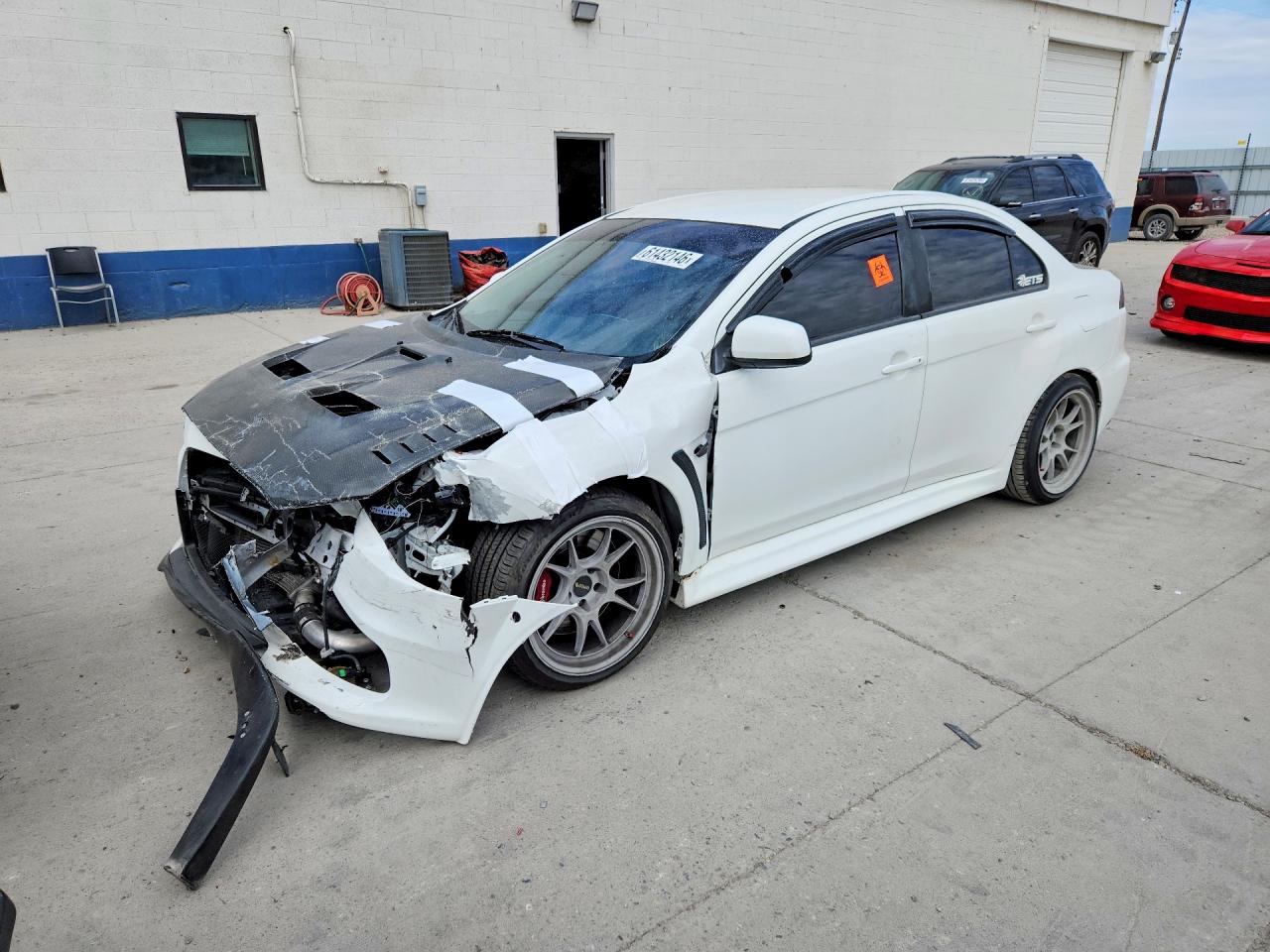 2014 Mitsubishi Lancer Evolution Gsr White vin: JA32W8FV9EU023798