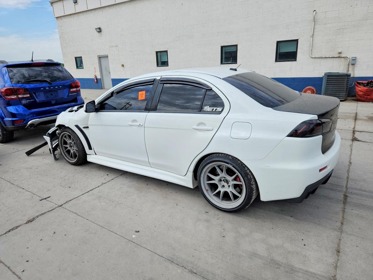 2014 Mitsubishi Lancer Evolution Gsr White vin: JA32W8FV9EU023798