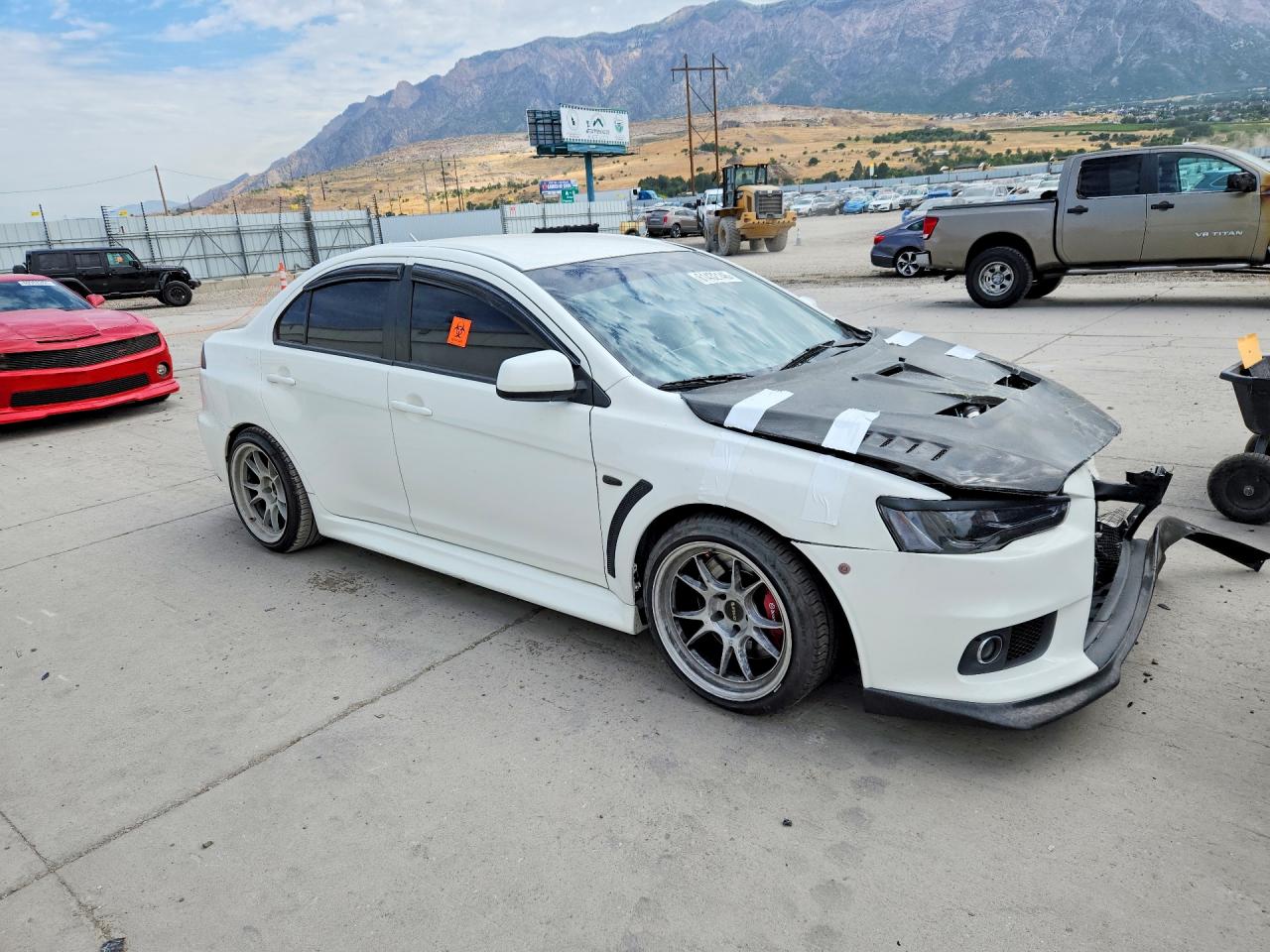 2014 Mitsubishi Lancer Evolution Gsr White vin: JA32W8FV9EU023798