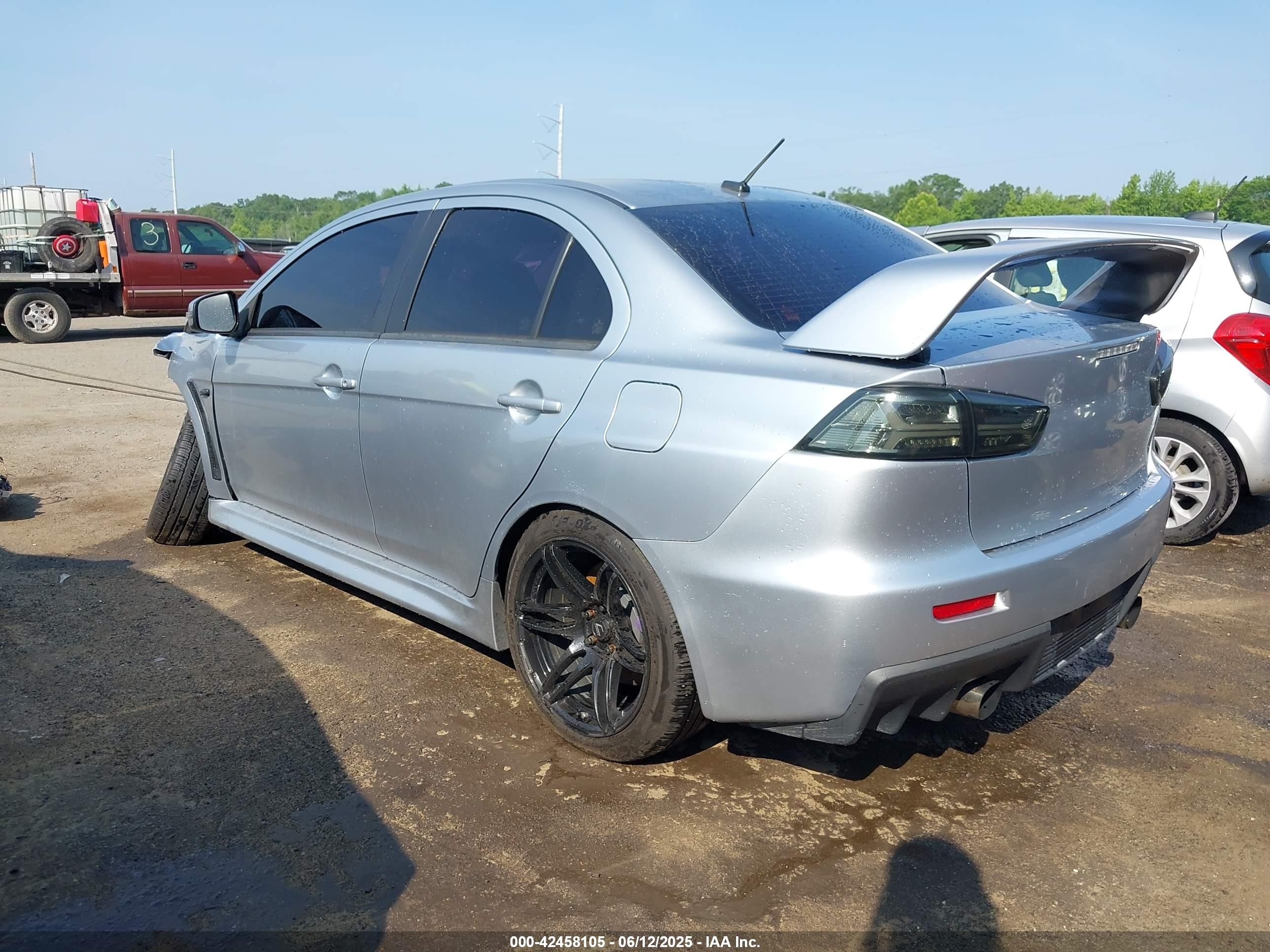 2015 Mitsubishi Lancer Evolution Gsr Silver vin: JA32W8FV9FU006713