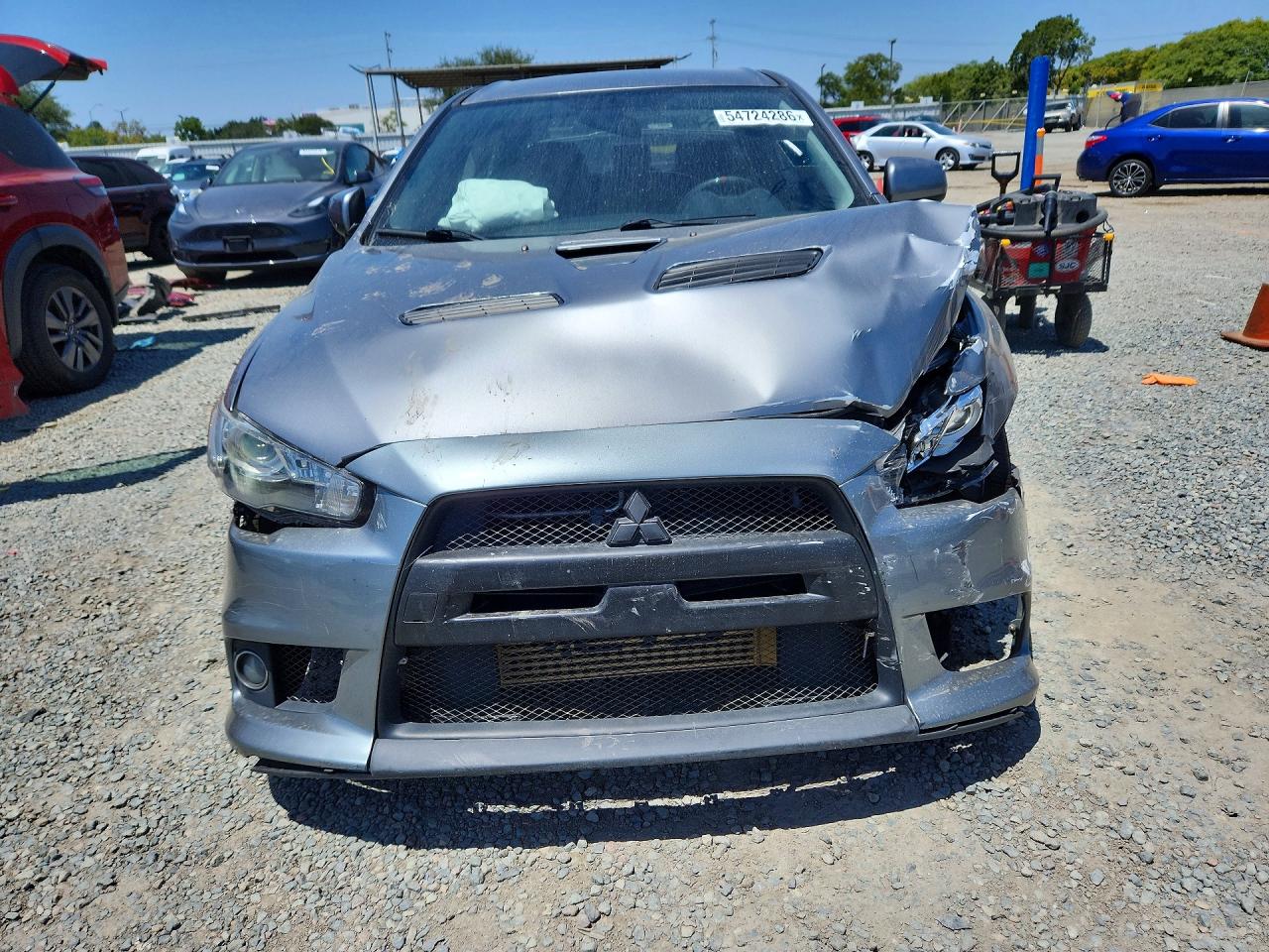 2014 Mitsubishi Lancer Evolution Gsr Silver vin: JA32W8FVXEU021722