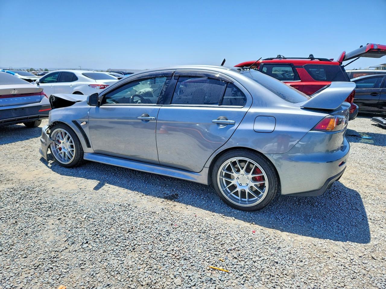 2014 Mitsubishi Lancer Evolution Gsr Silver vin: JA32W8FVXEU021722