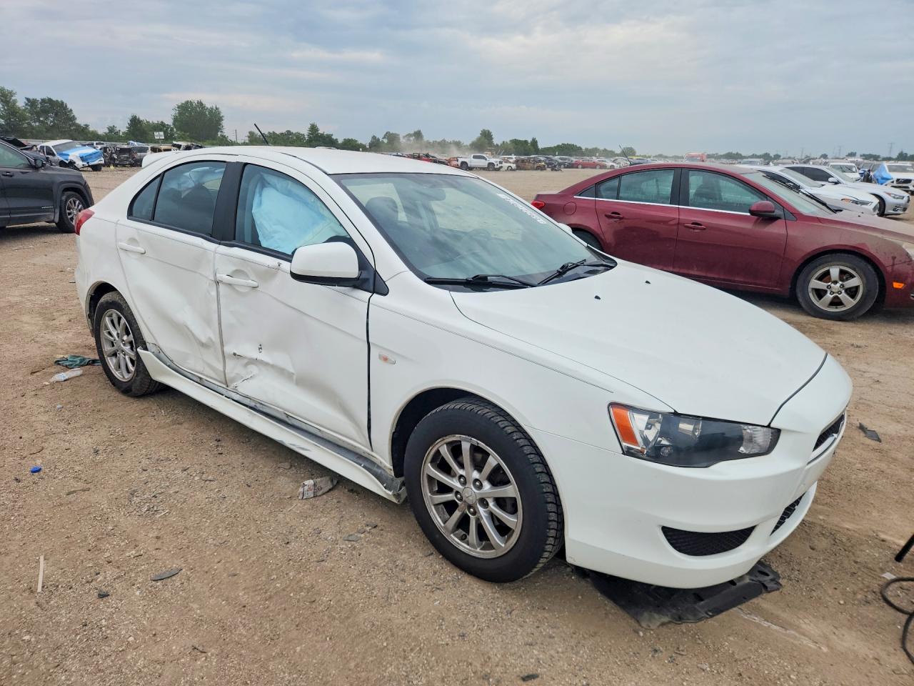 2012 Mitsubishi Lancer Es/es Sport White vin: JA32X2HU1CU014136