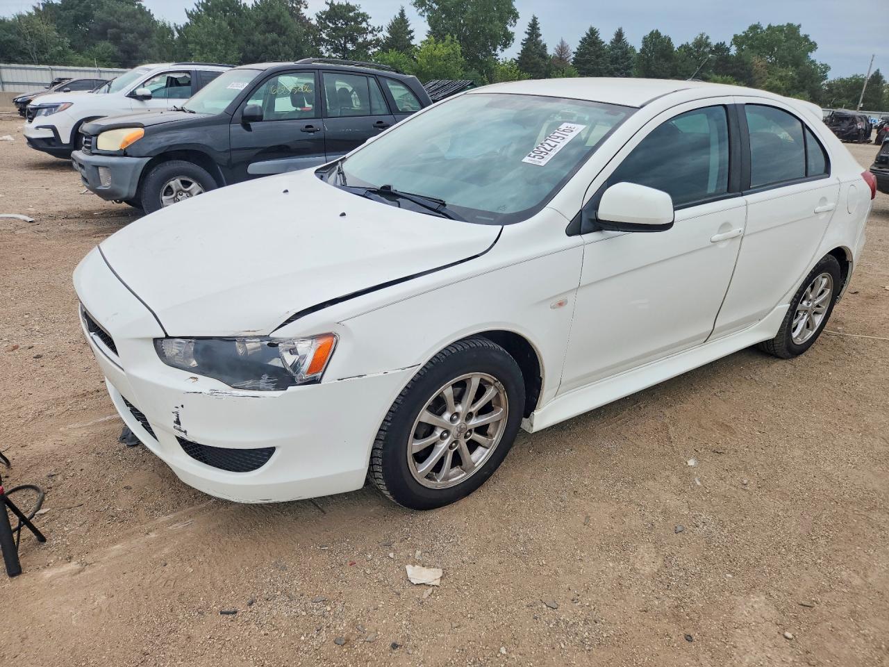 2012 Mitsubishi Lancer Es/es Sport White vin: JA32X2HU1CU014136