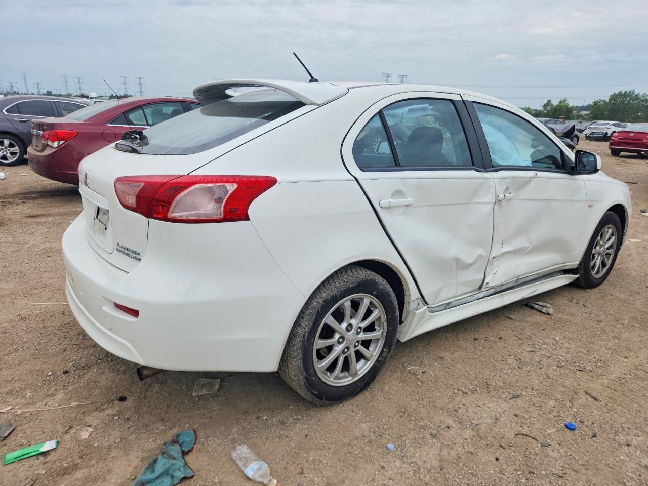 2012 Mitsubishi Lancer Es/es Sport White vin: JA32X2HU1CU014136