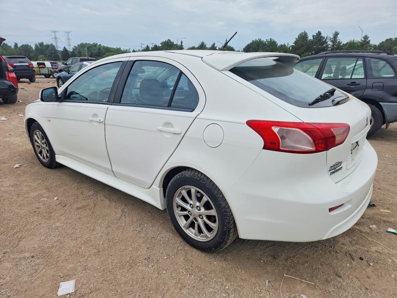 2012 Mitsubishi Lancer Es/es Sport White vin: JA32X2HU1CU014136