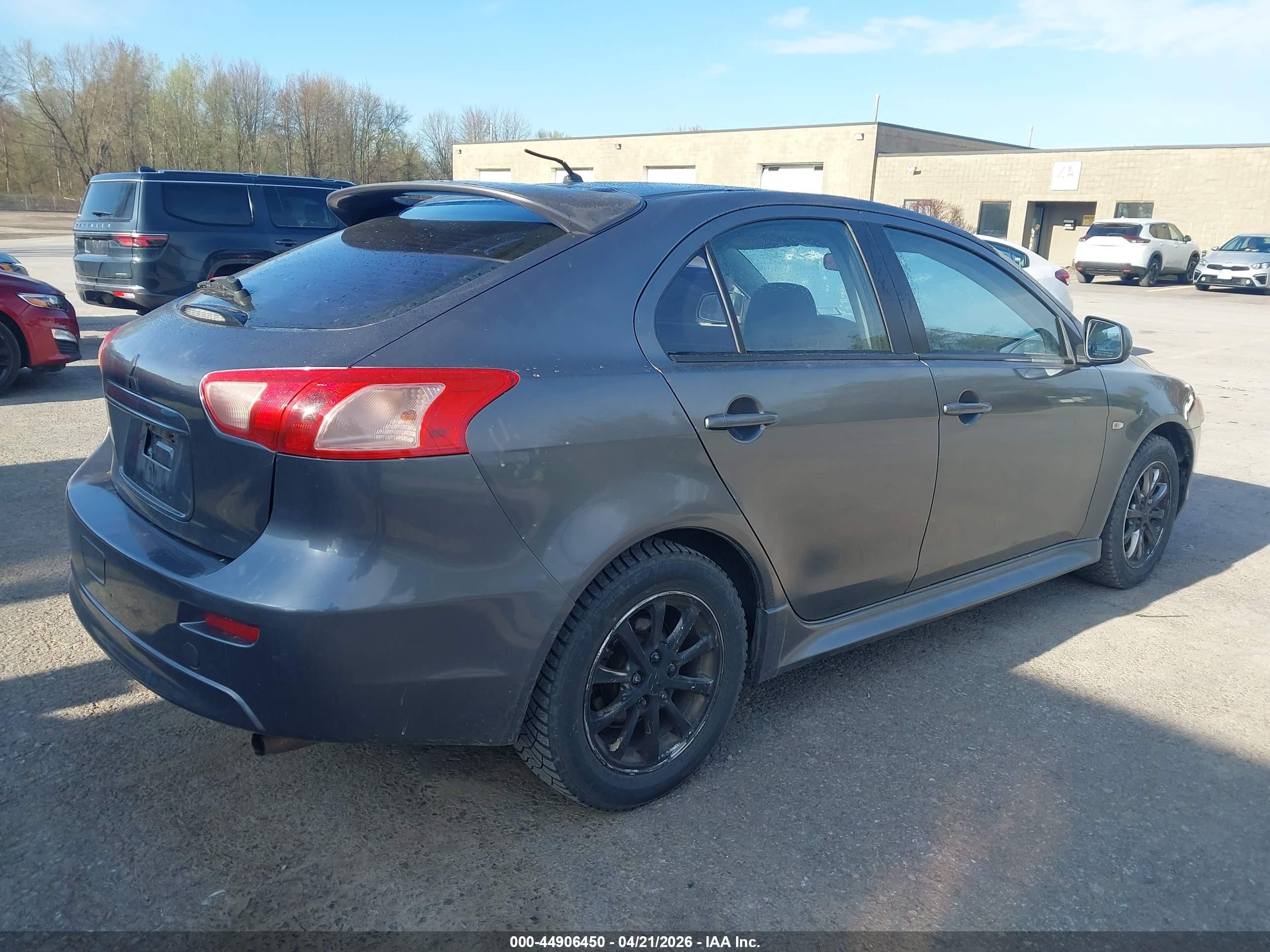 2011 Mitsubishi Lancer Sportback Es Gray vin: JA32X2HU2BU000843