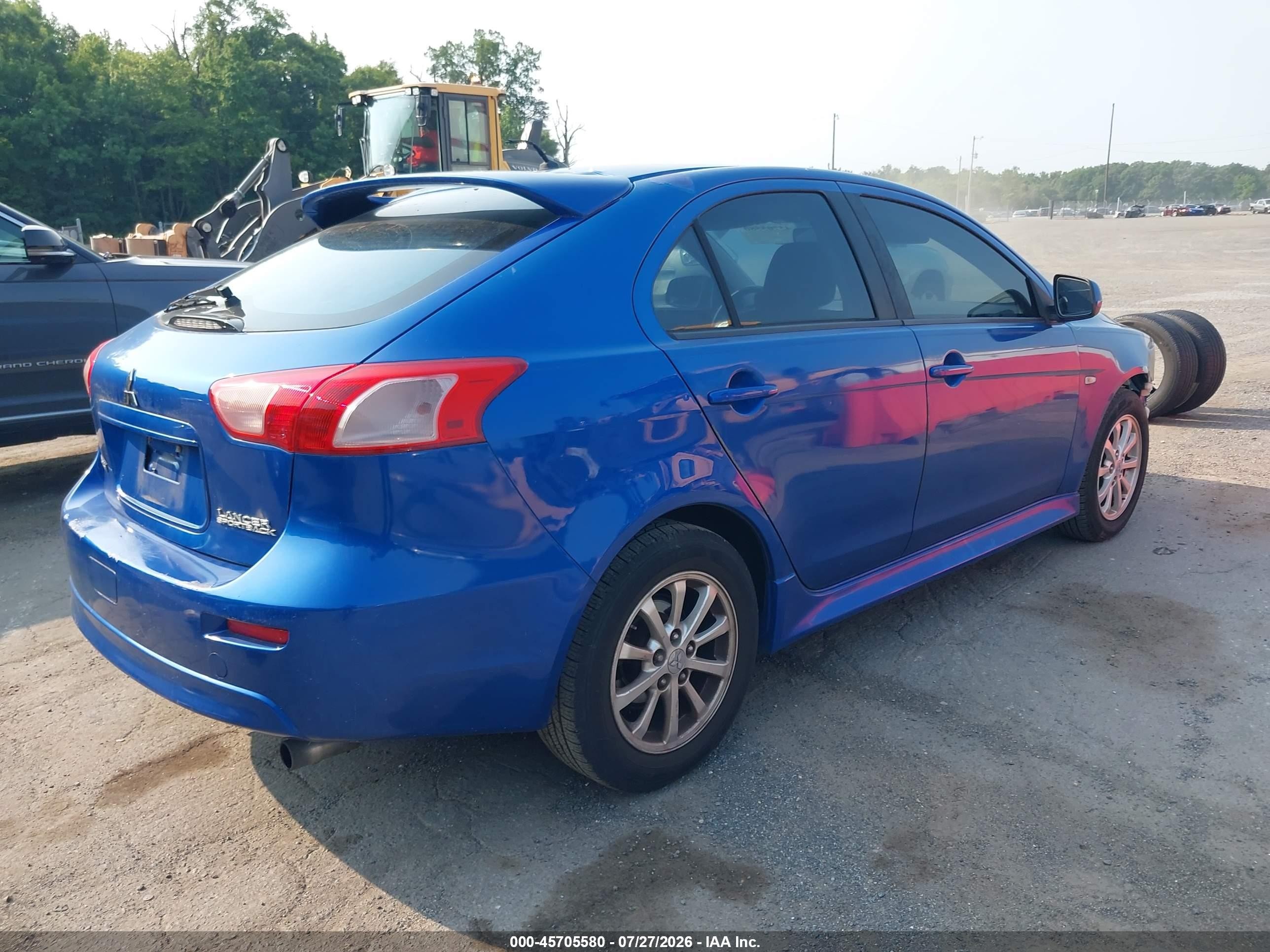 2011 Mitsubishi Lancer Es Blue vin: JA32X2HU8BU002225