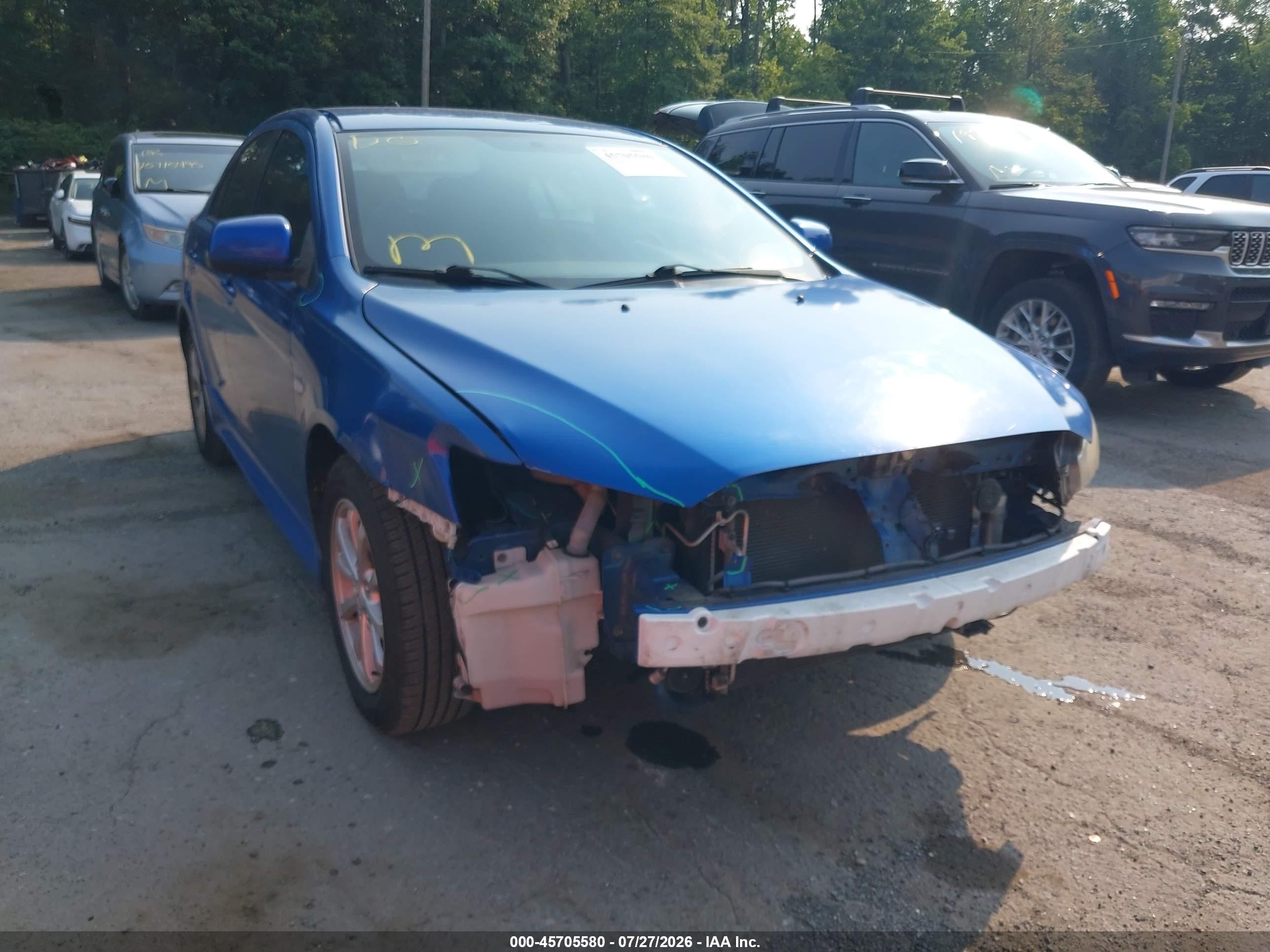 2011 Mitsubishi Lancer Es Blue vin: JA32X2HU8BU002225
