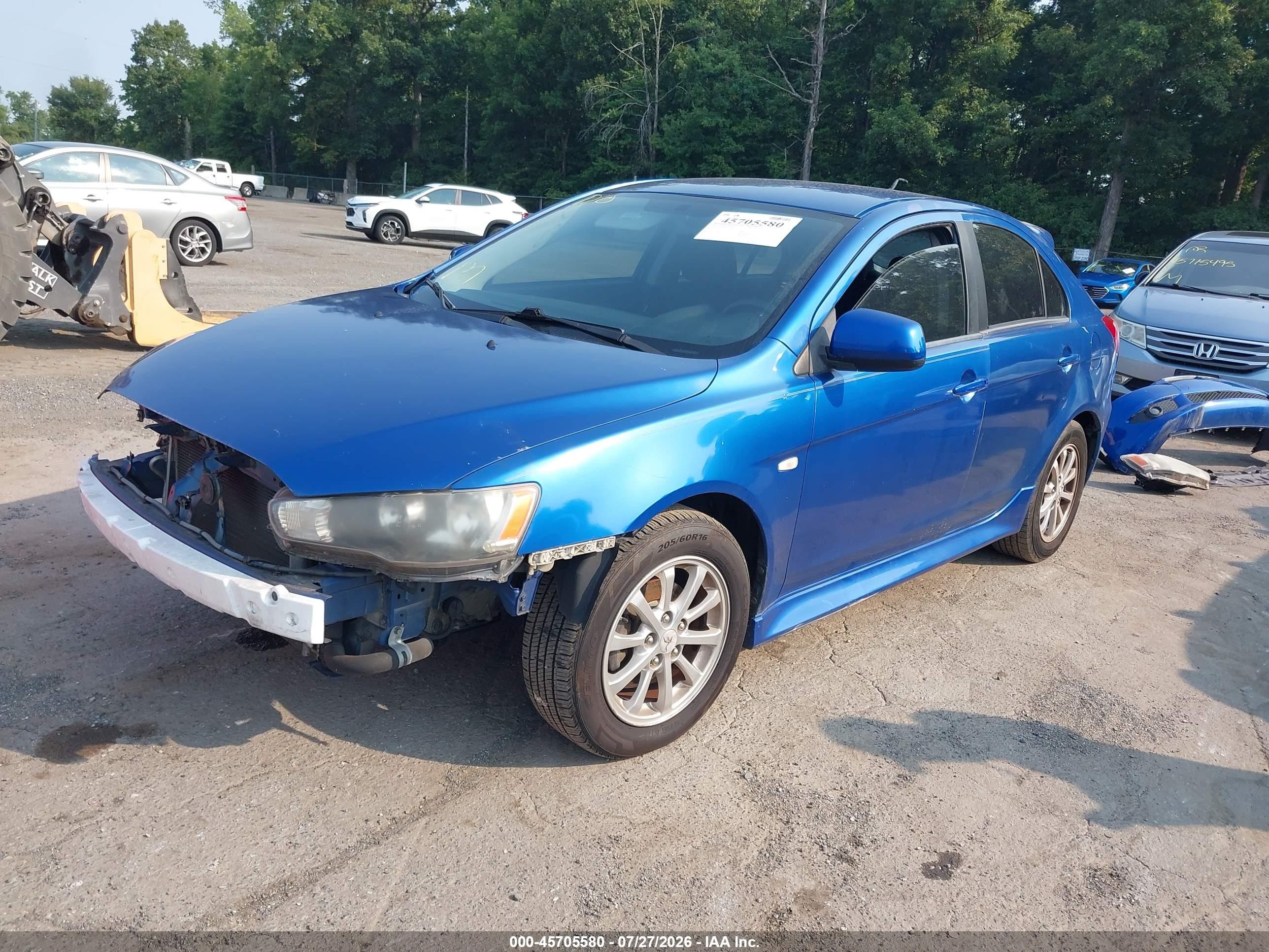 2011 Mitsubishi Lancer Es Blue vin: JA32X2HU8BU002225
