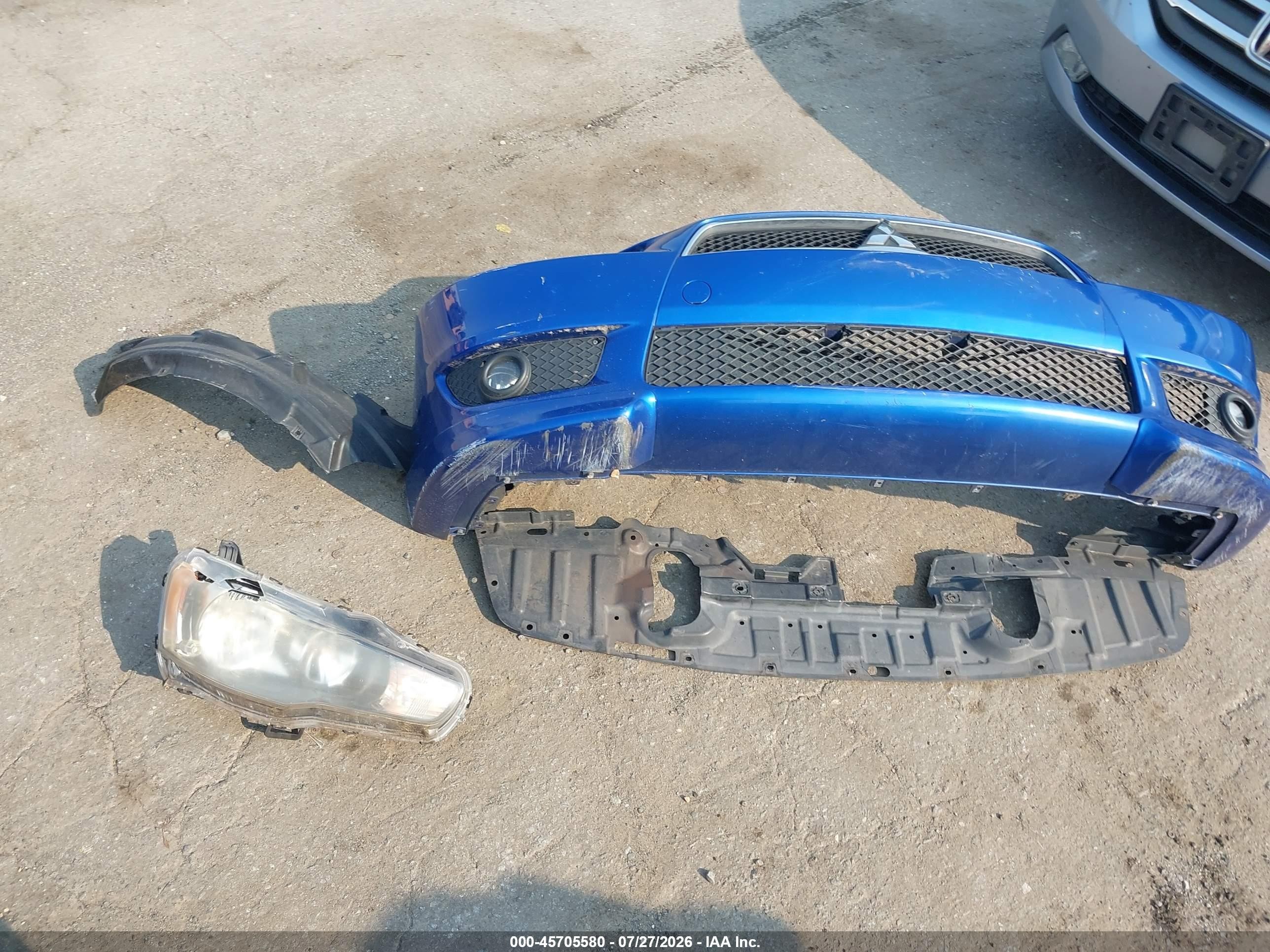 2011 Mitsubishi Lancer Es Blue vin: JA32X2HU8BU002225