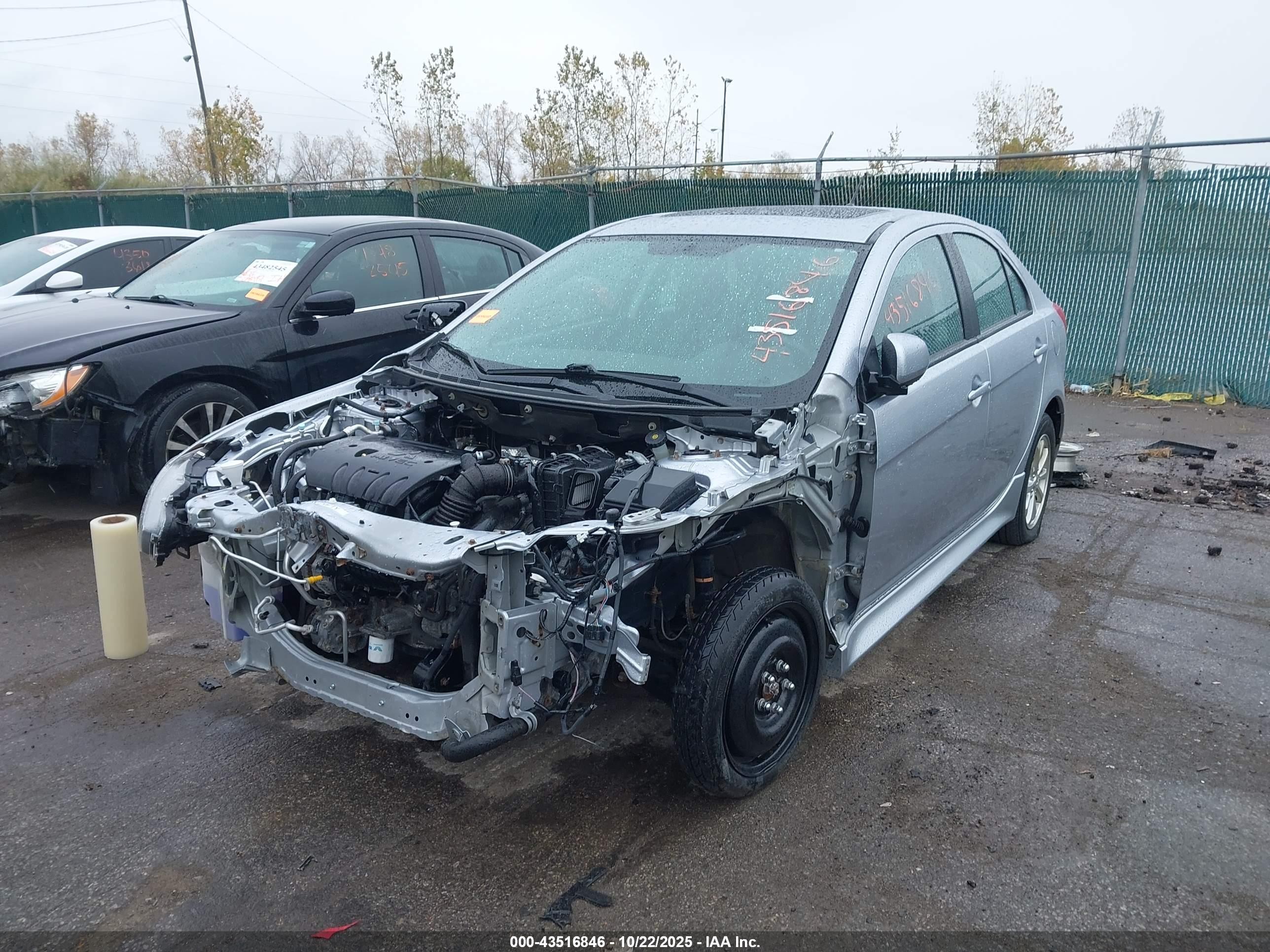 2011 Mitsubishi Lancer Sportback Es Серебряный vin: JA32X2HUXBU003022