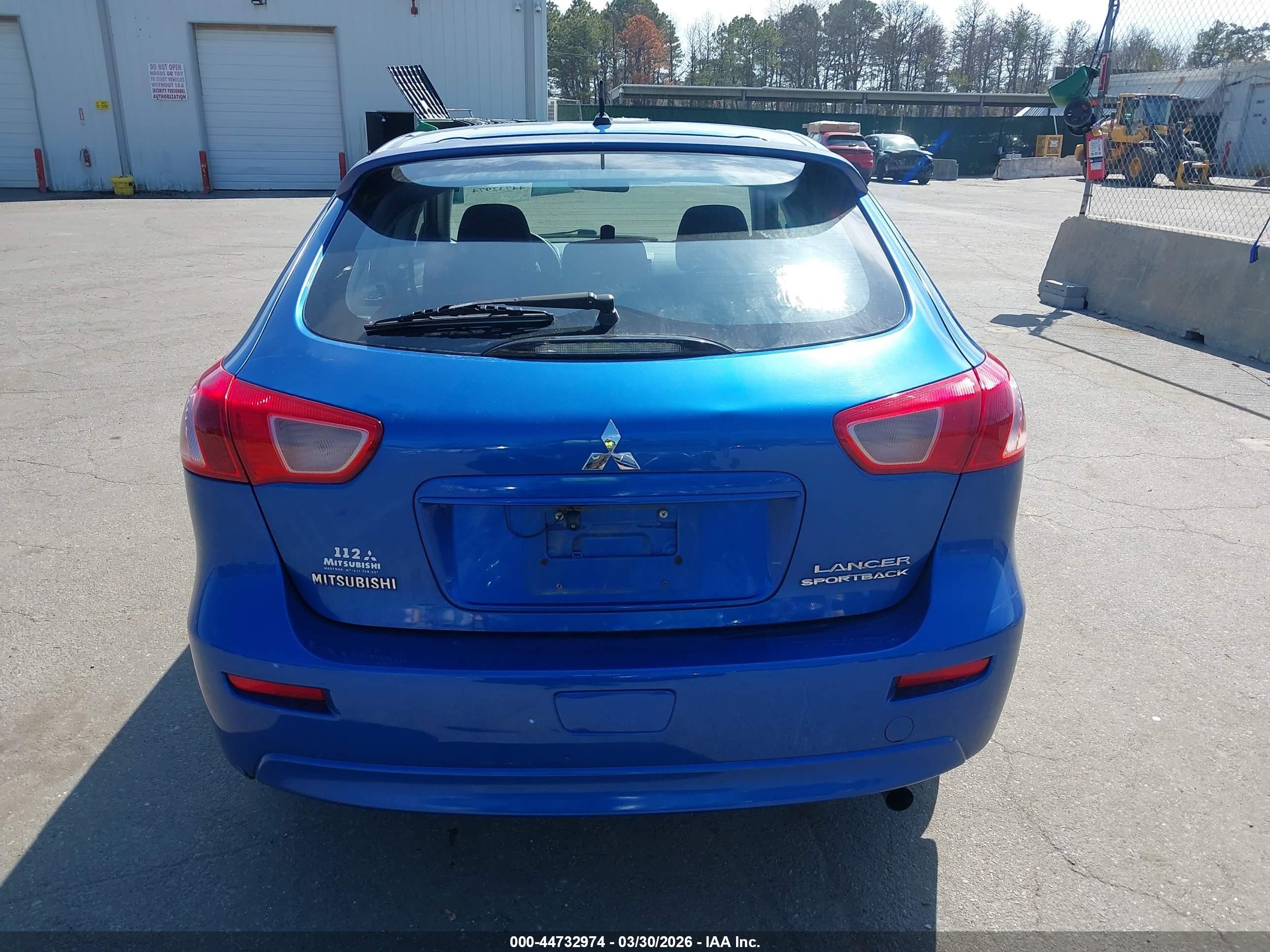 2011 Mitsubishi Lancer Sportback Es Синий vin: JA32X2HUXBU028809