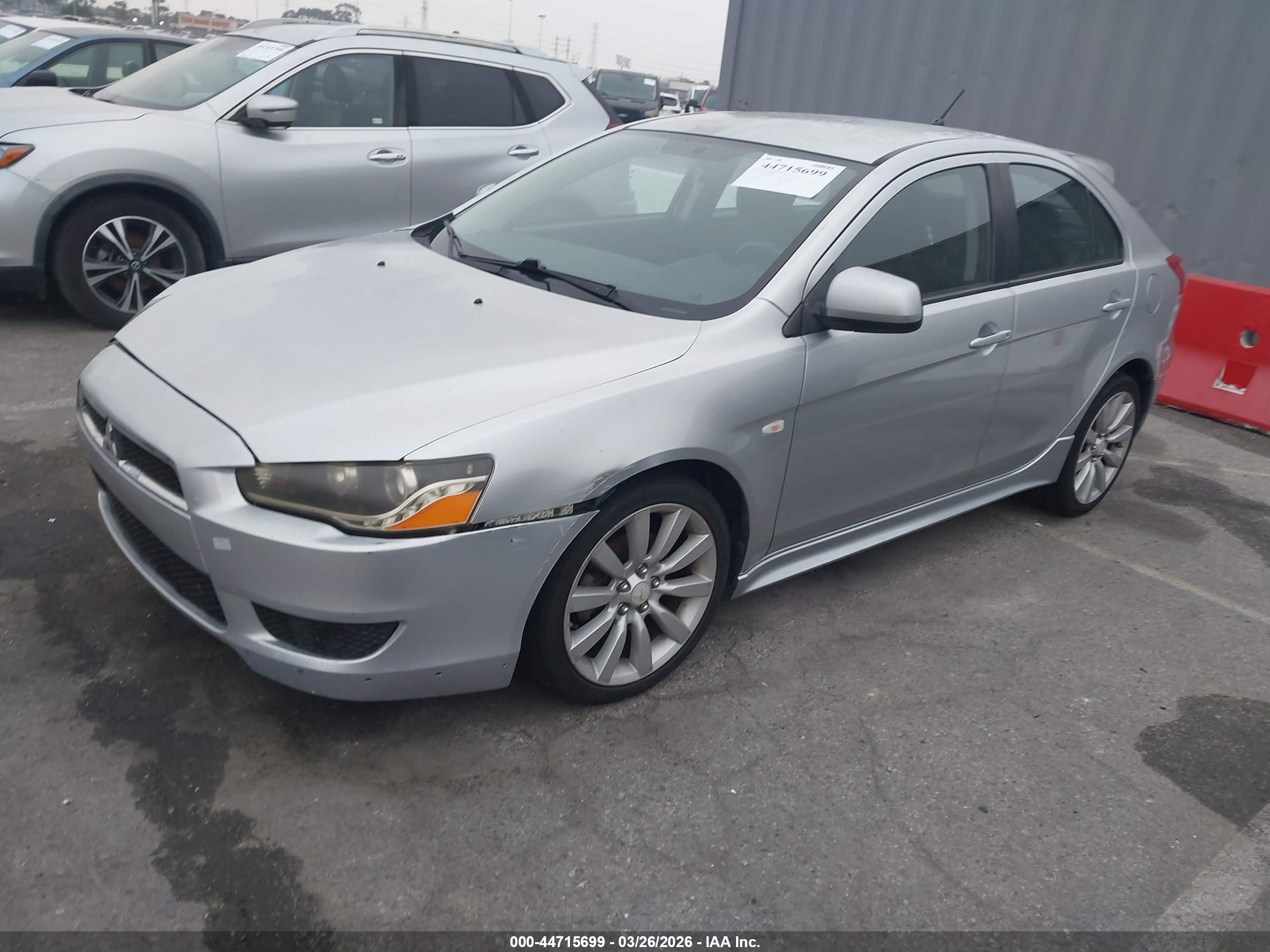 2010 Mitsubishi Lancer Sportback Gts Gray vin: JA32X8HW9AU005654