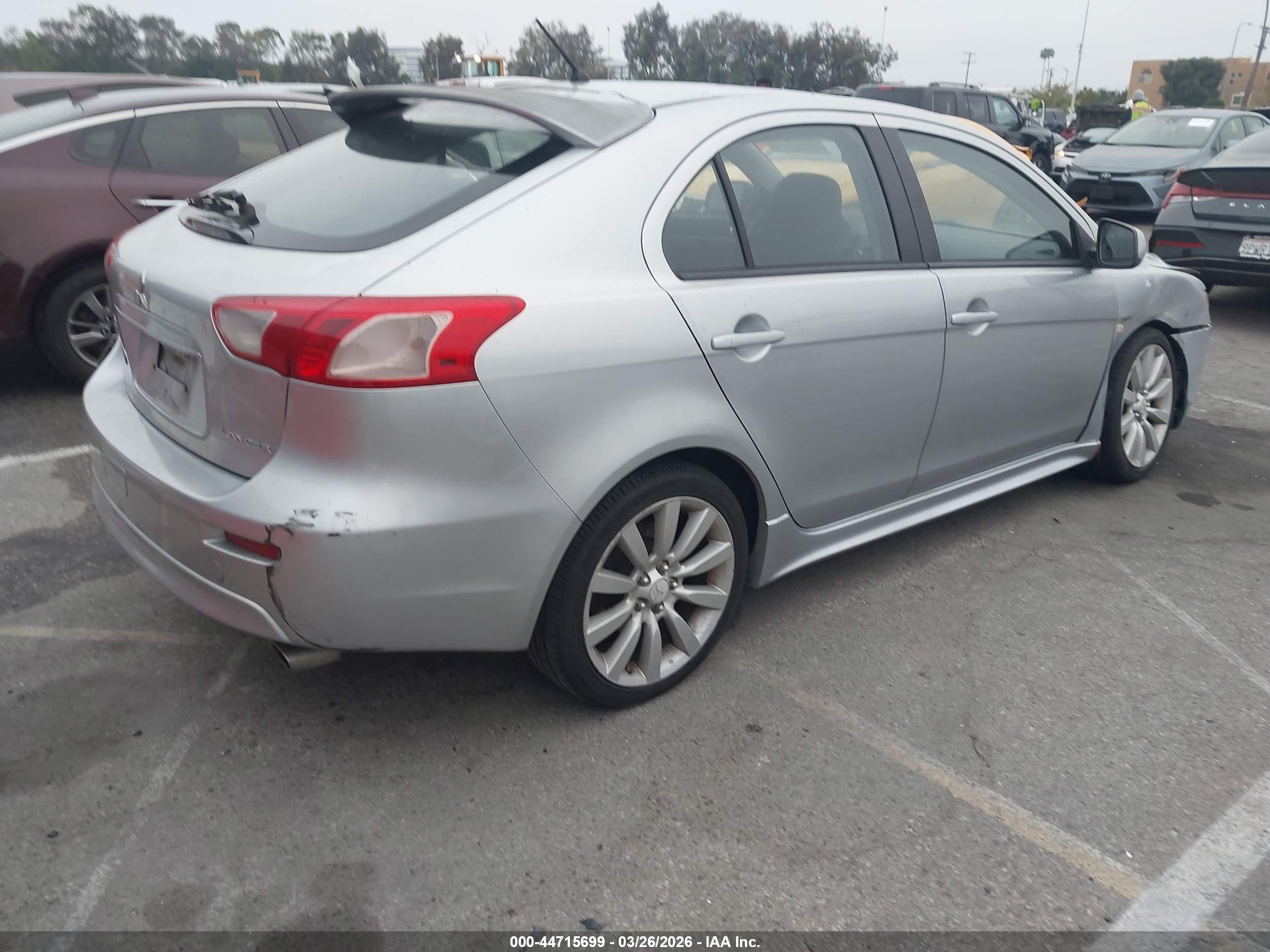 2010 Mitsubishi Lancer Sportback Gts Gray vin: JA32X8HW9AU005654