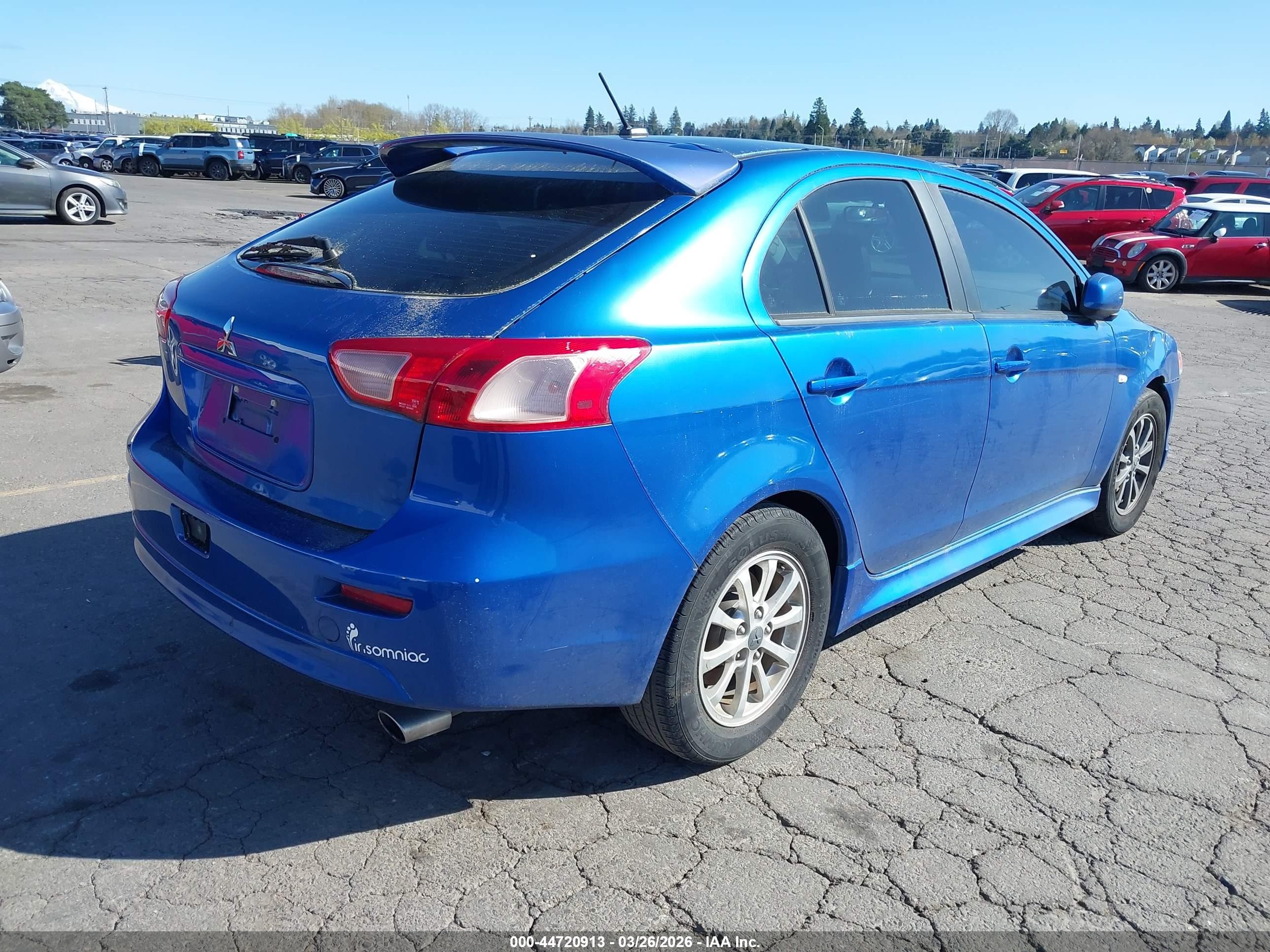 2010 Mitsubishi Lancer Sportback Gts Синий vin: JA32X8HWXAU021992