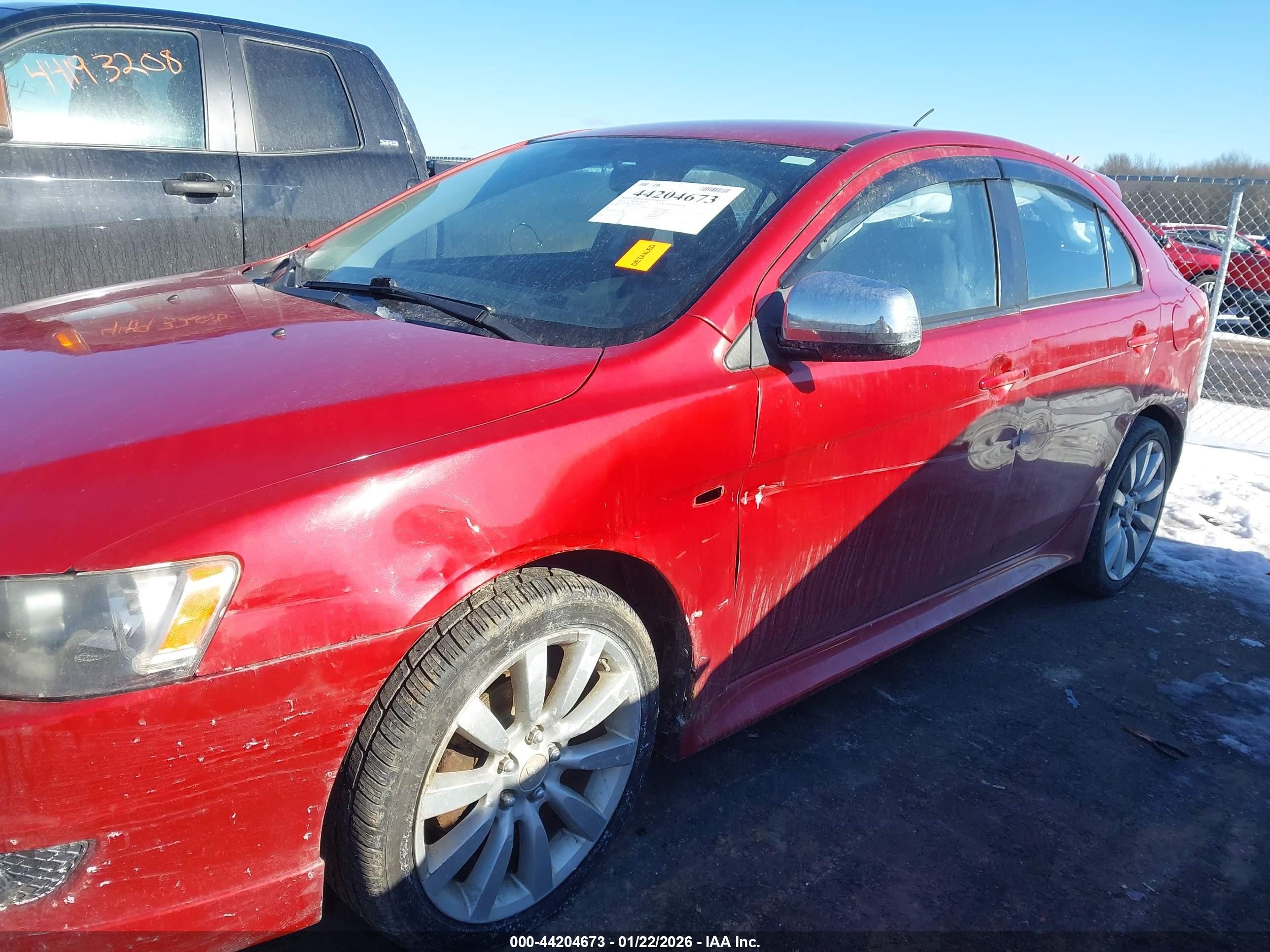 2011 Mitsubishi Lancer Sportback Gts Красный vin: JA32X8HWXBU001324
