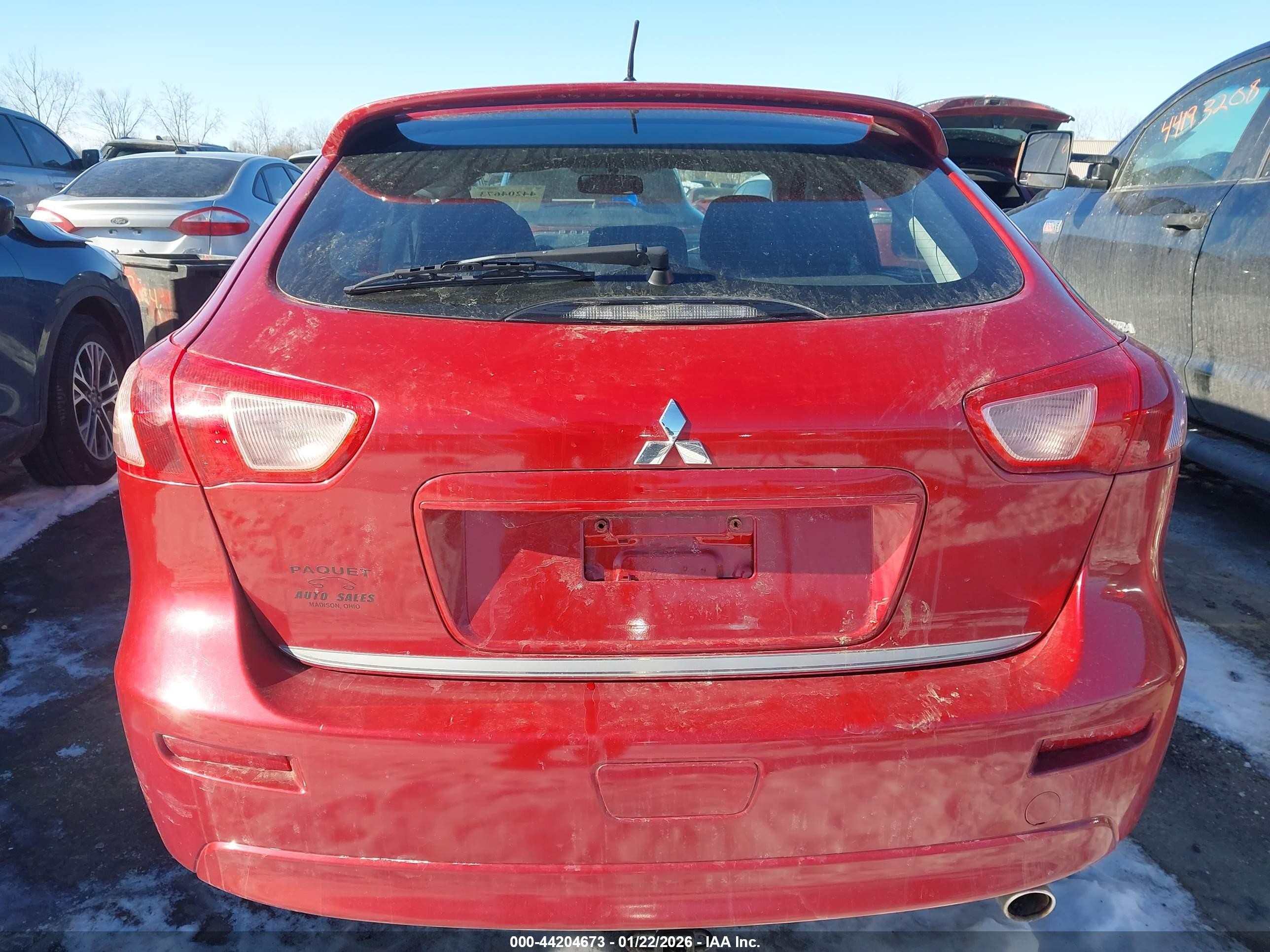 2011 Mitsubishi Lancer Sportback Gts Красный vin: JA32X8HWXBU001324