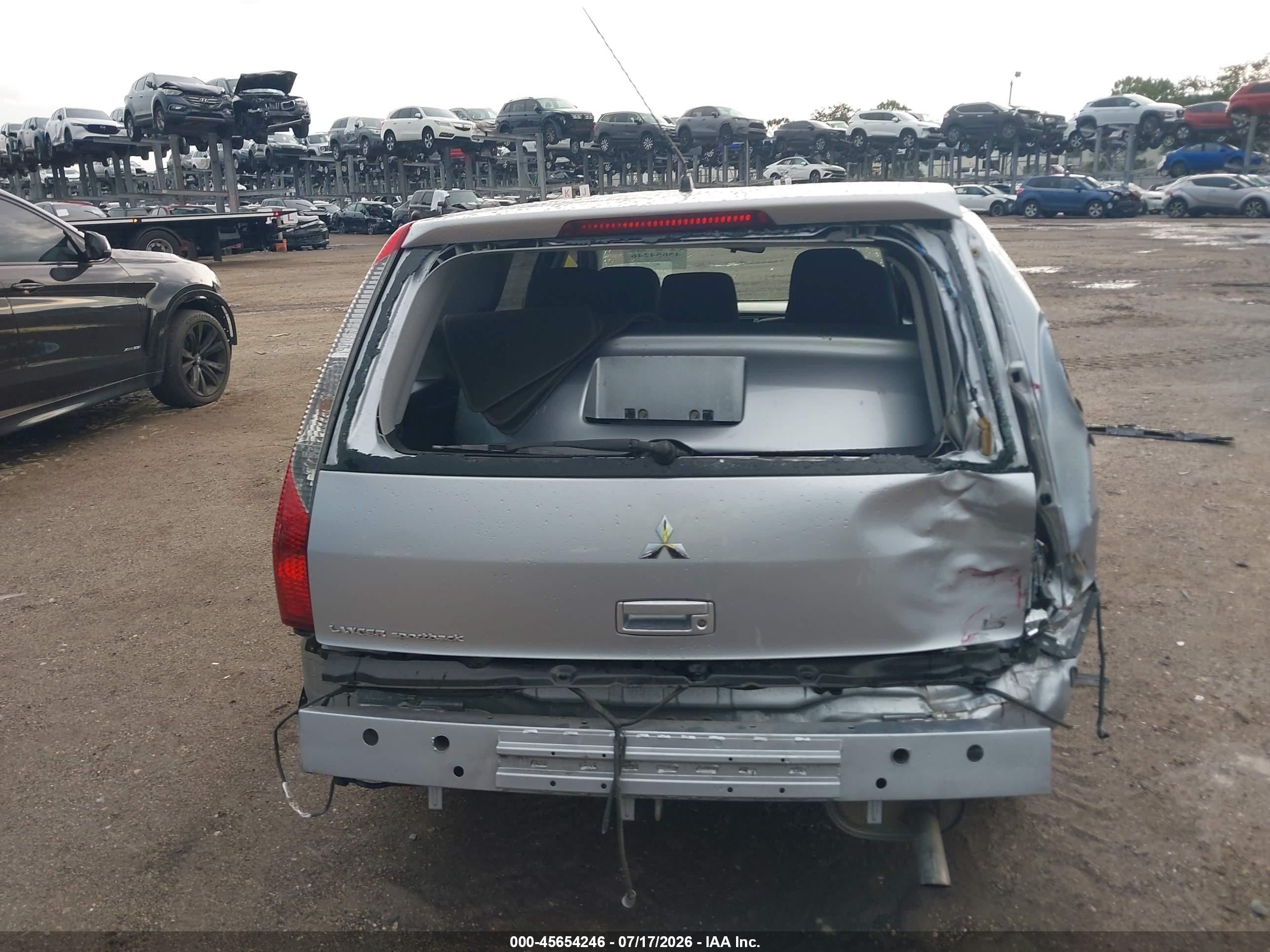 2004 Mitsubishi Lancer Sportback Ls Silver vin: JA3AD29F74U030072