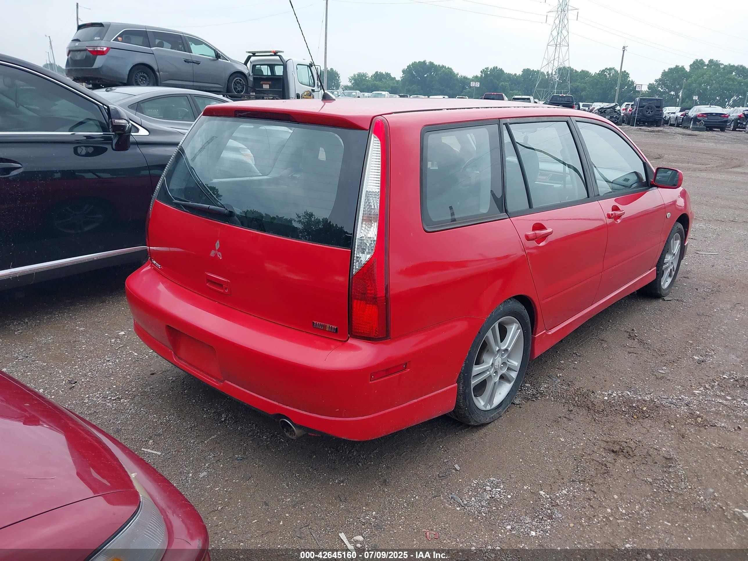 2004 Mitsubishi Lancer Sportback Ralliart Red vin: JA3AD69F54U043555