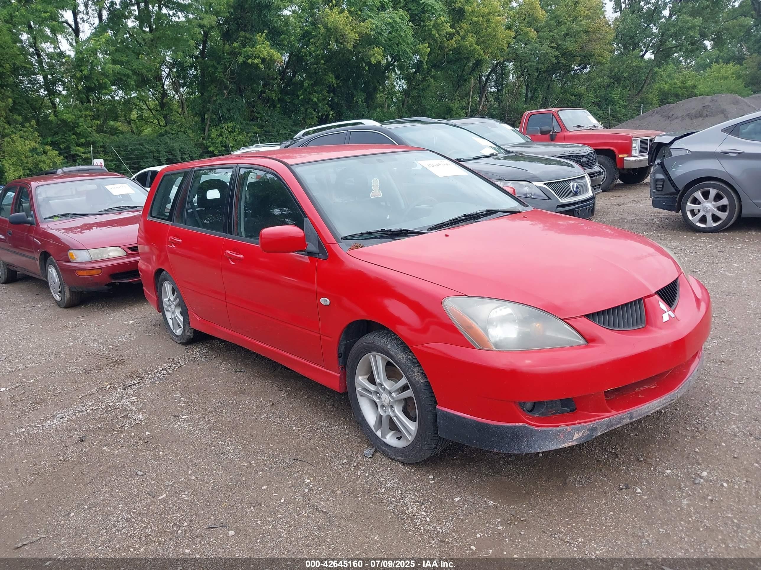 2004 Mitsubishi Lancer Sportback Ralliart Red vin: JA3AD69F54U043555
