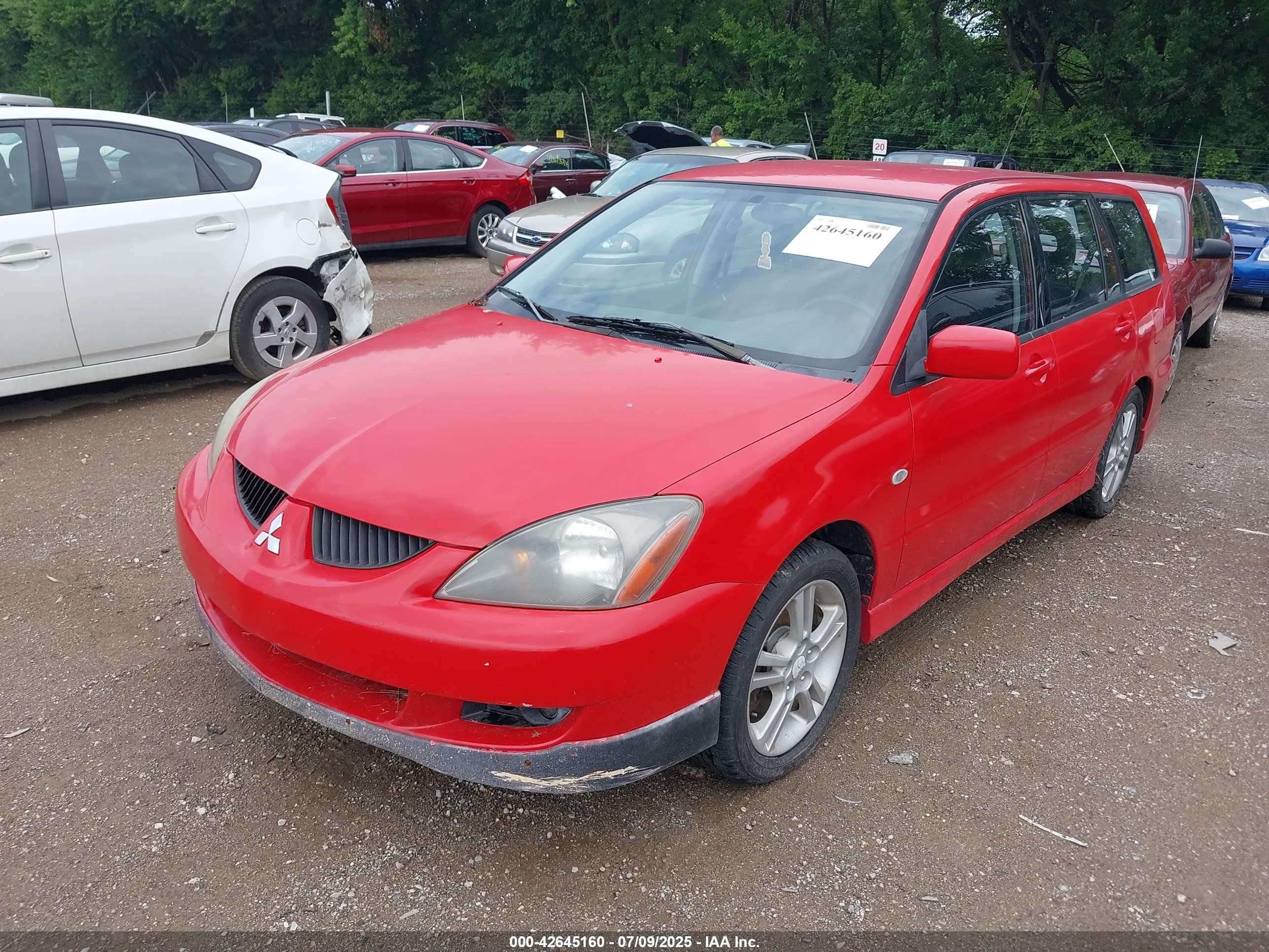 2004 Mitsubishi Lancer Sportback Ralliart Red vin: JA3AD69F54U043555