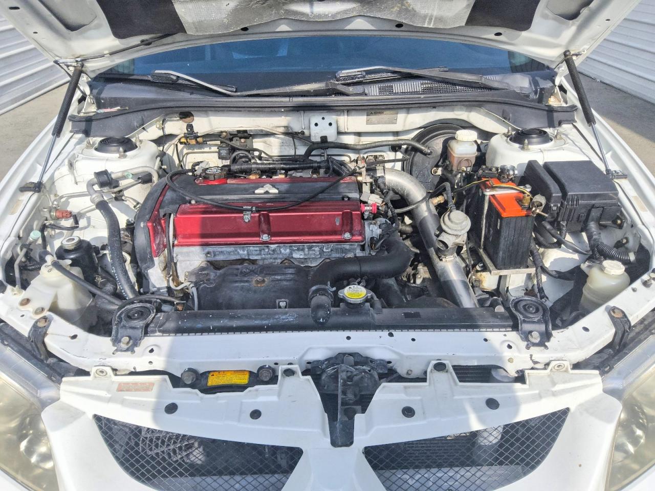 2005 Mitsubishi Lancer Evolution Rs White vin: JA3AH36D75U044942