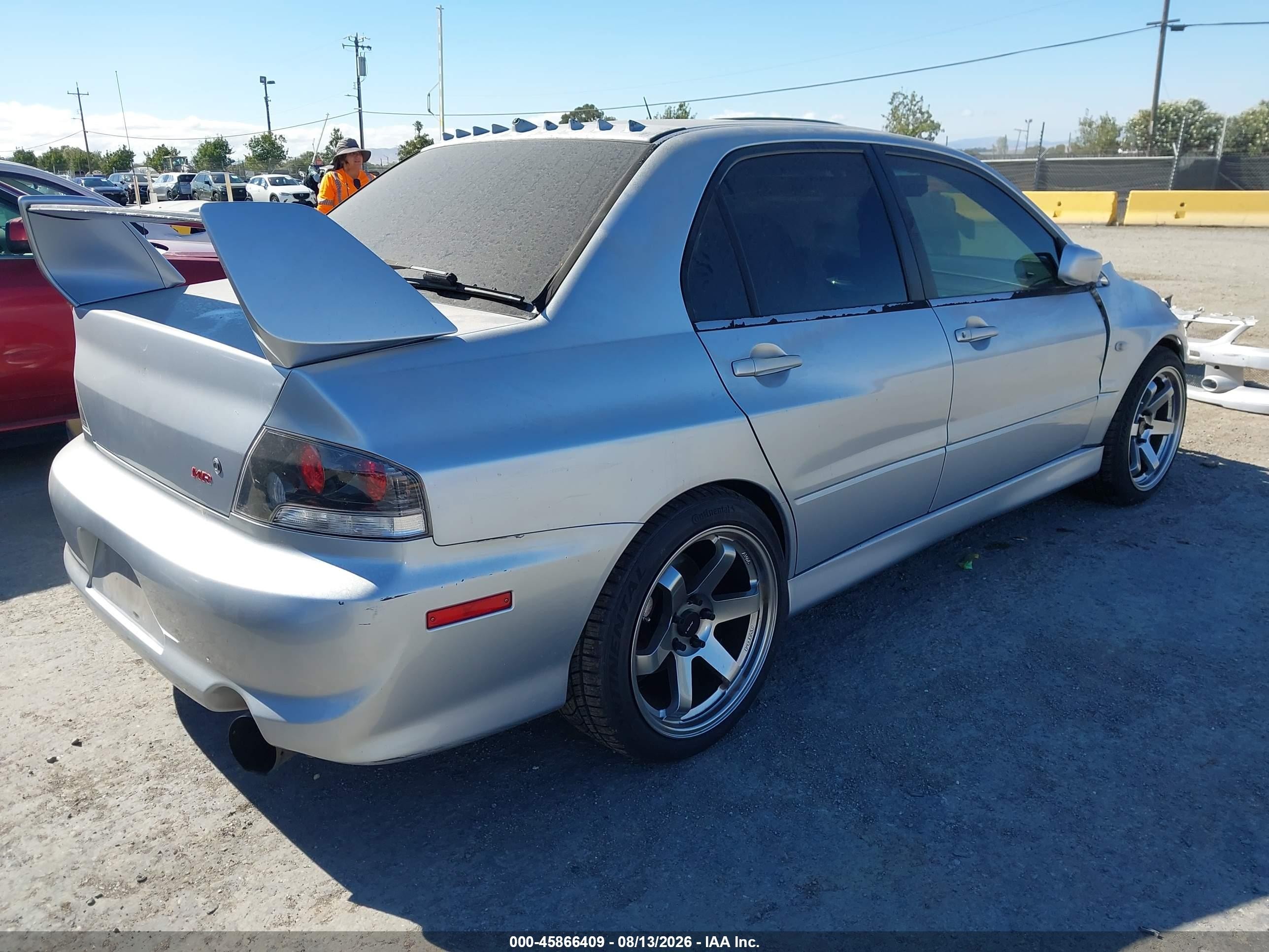 2006 Mitsubishi Lancer Evolution Ix/mr Gray vin: JA3AH86C76U034692