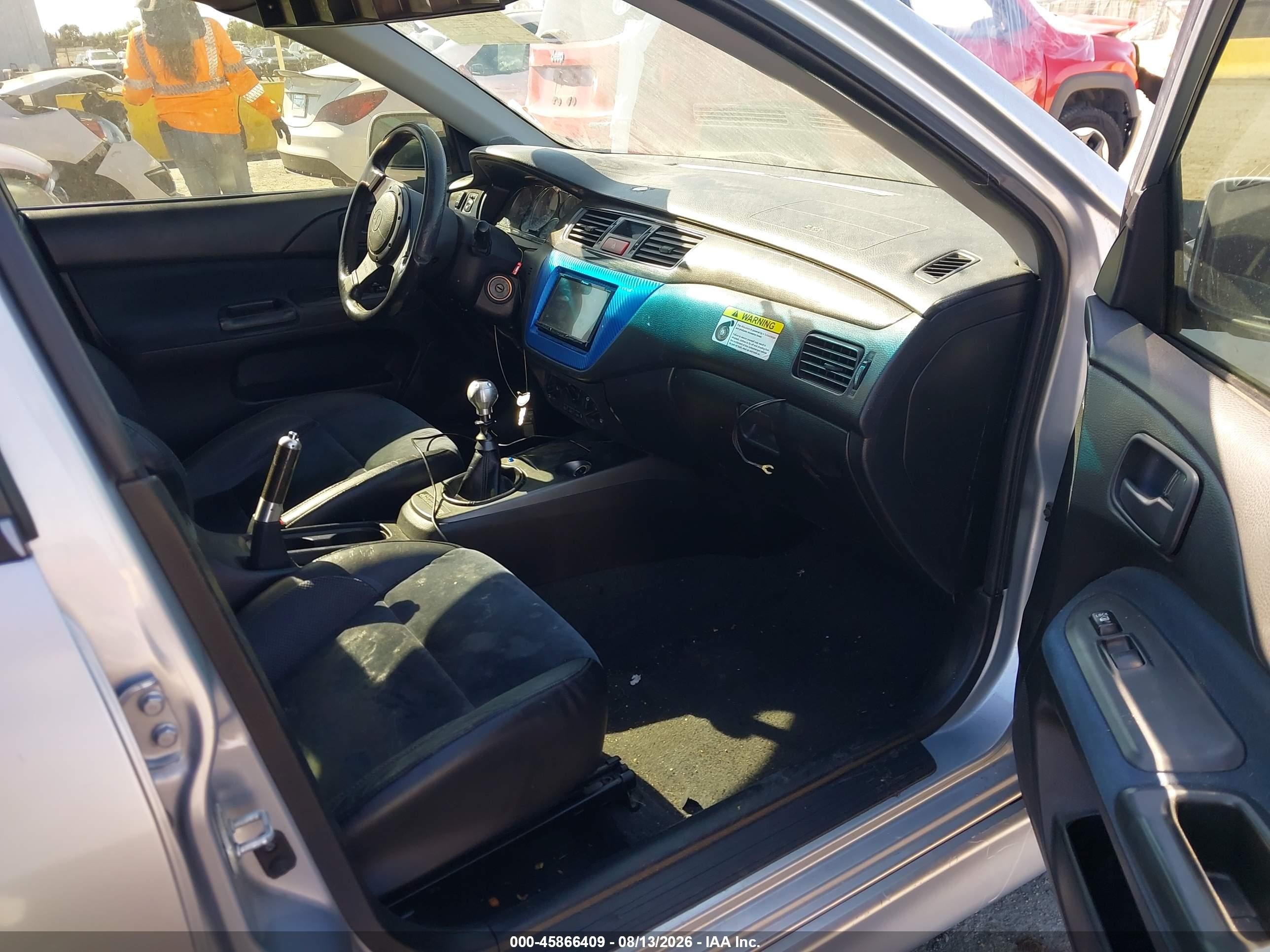 2006 Mitsubishi Lancer Evolution Ix/mr Gray vin: JA3AH86C76U034692