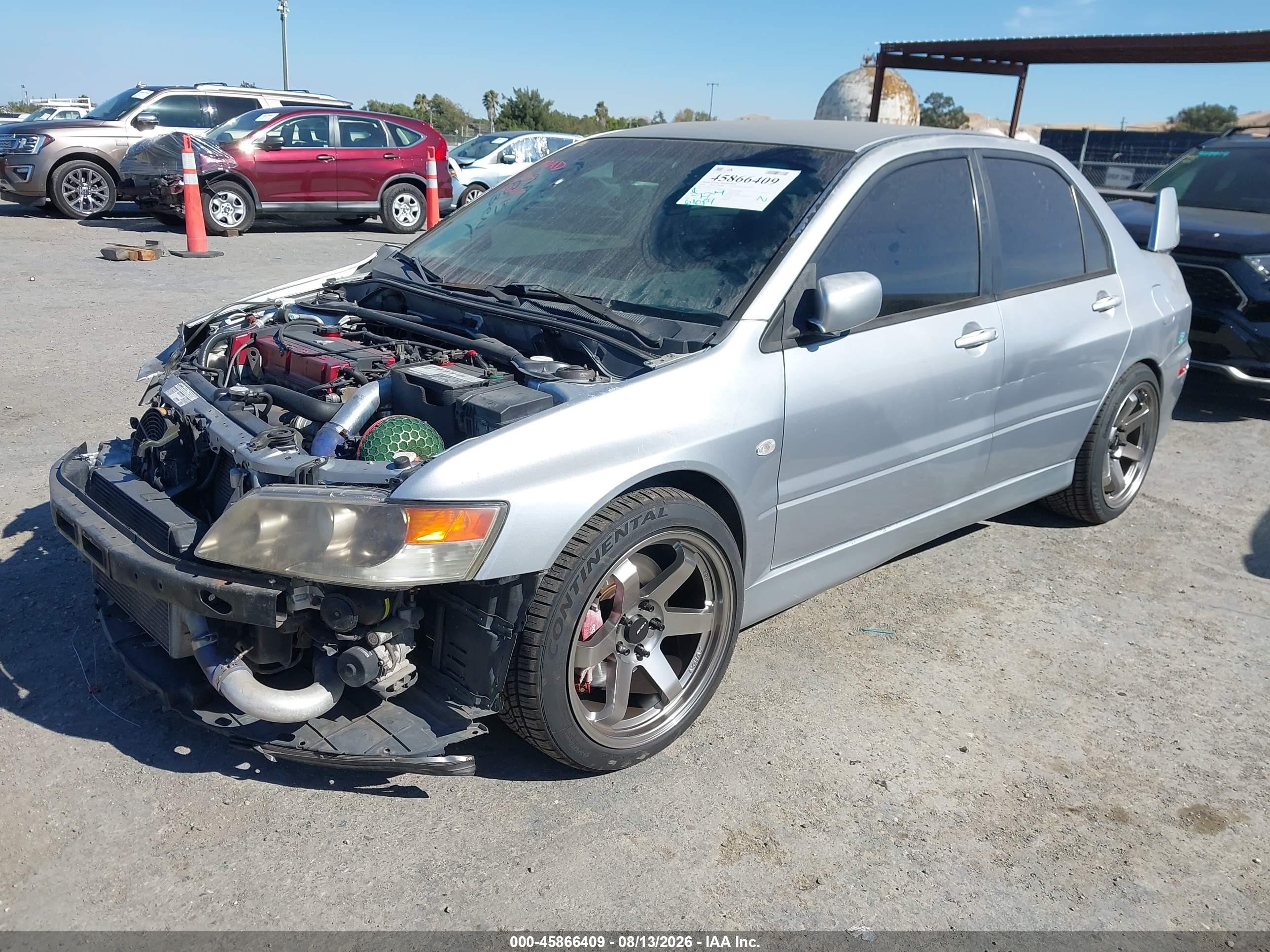 2006 Mitsubishi Lancer Evolution Ix/mr Gray vin: JA3AH86C76U034692