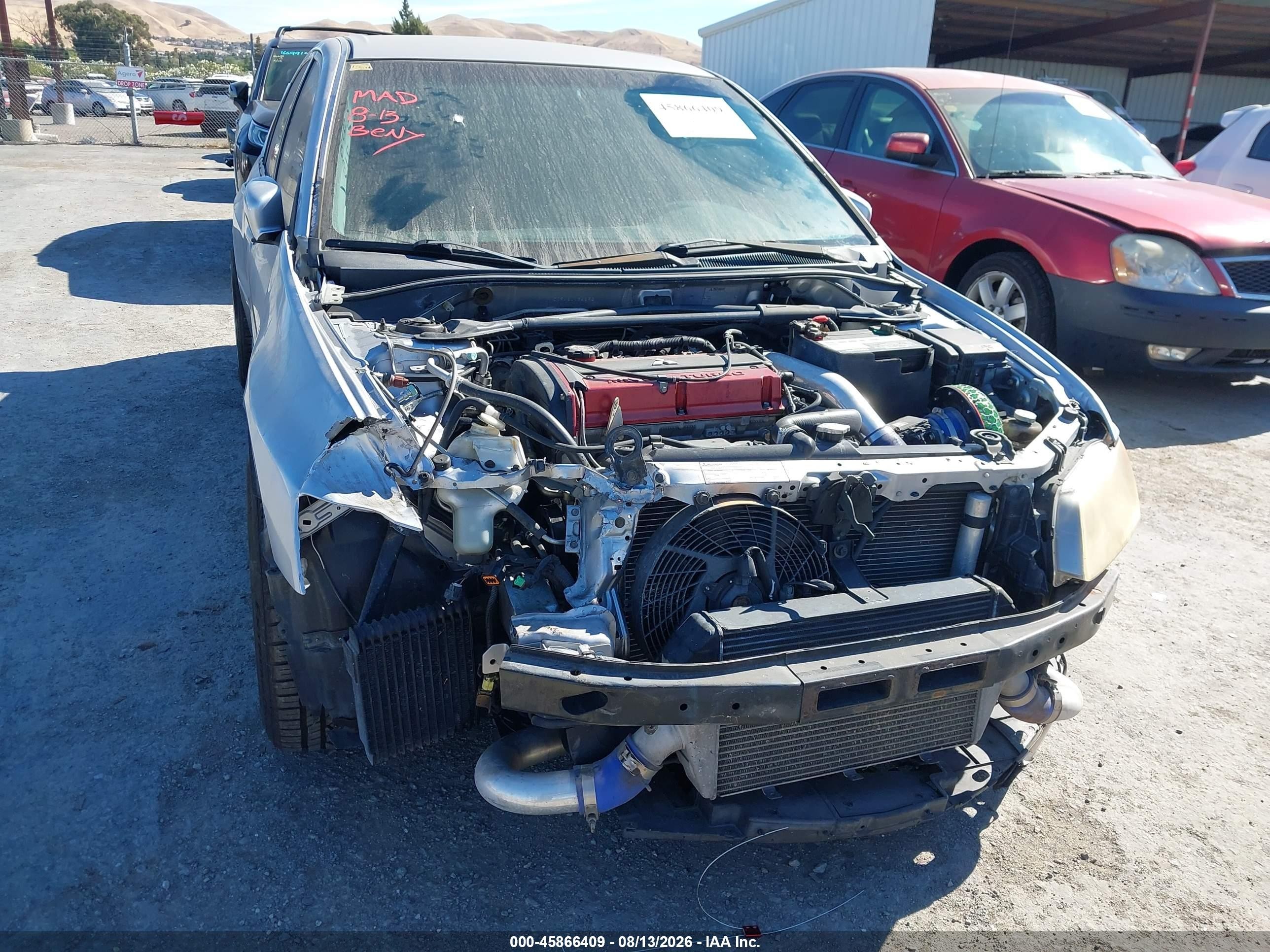 2006 Mitsubishi Lancer Evolution Ix/mr Gray vin: JA3AH86C76U034692