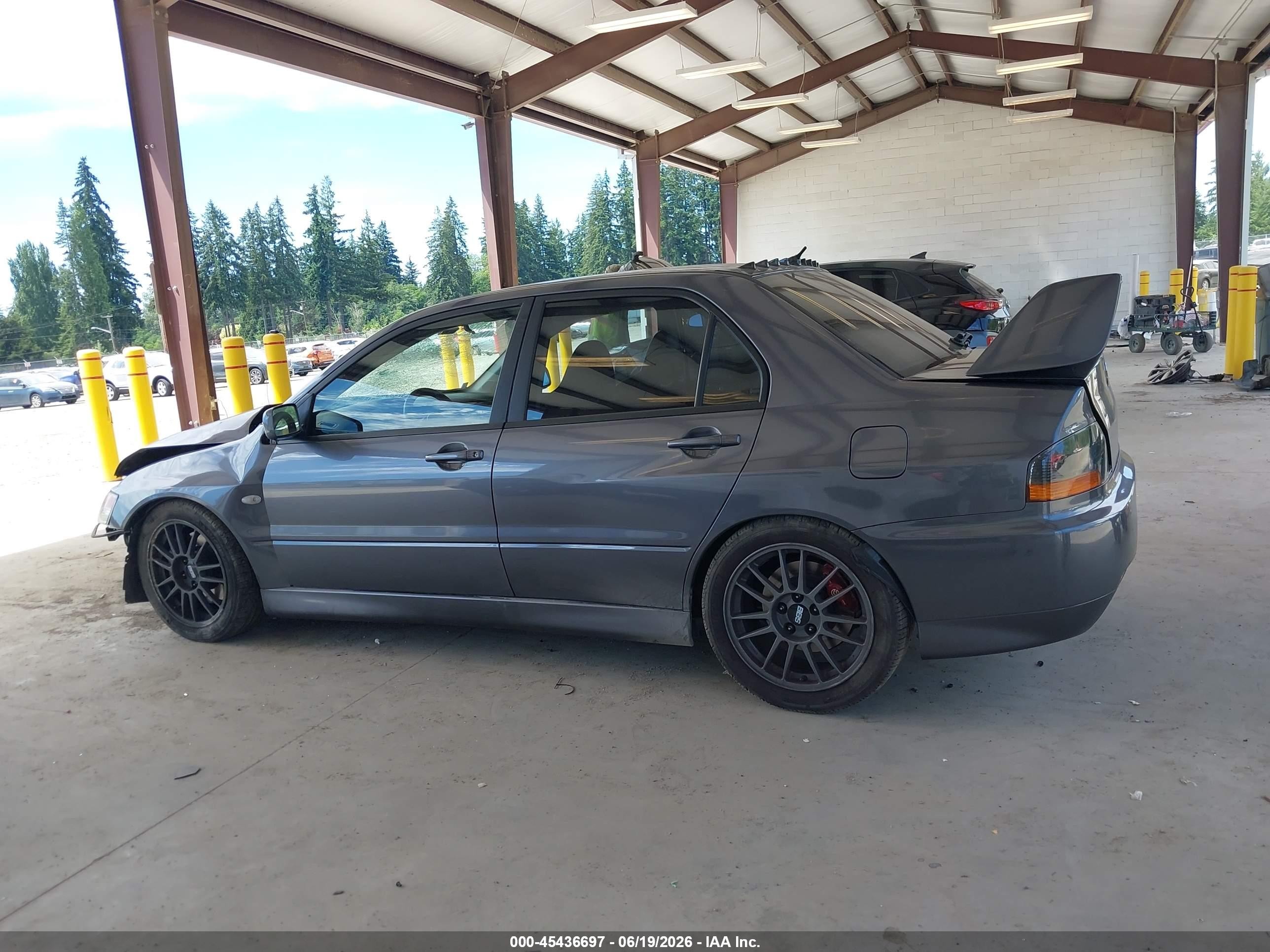 2006 Mitsubishi Lancer Evolution Ix/mr Gray vin: JA3AH86C76U047488