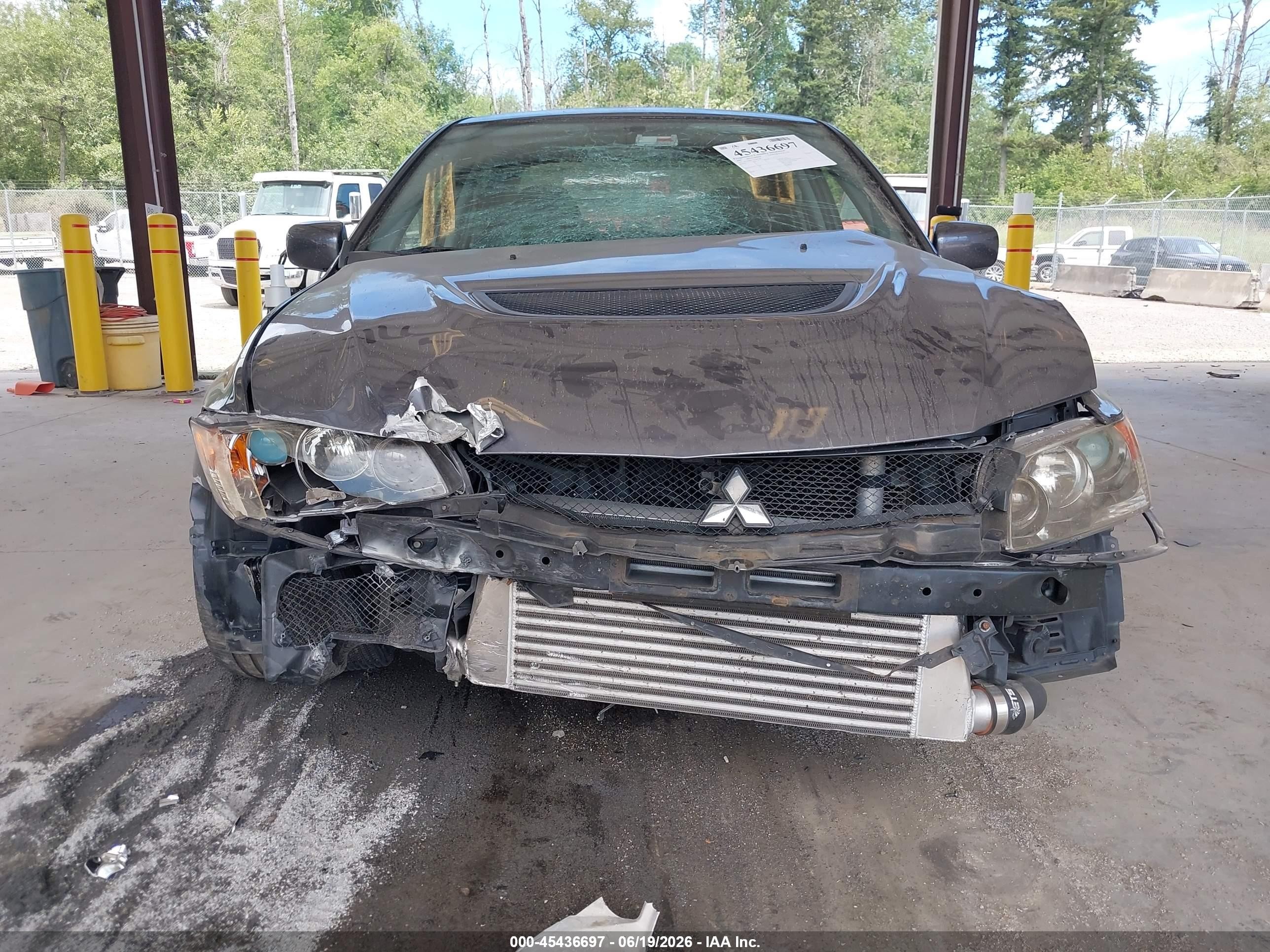 2006 Mitsubishi Lancer Evolution Ix/mr Gray vin: JA3AH86C76U047488