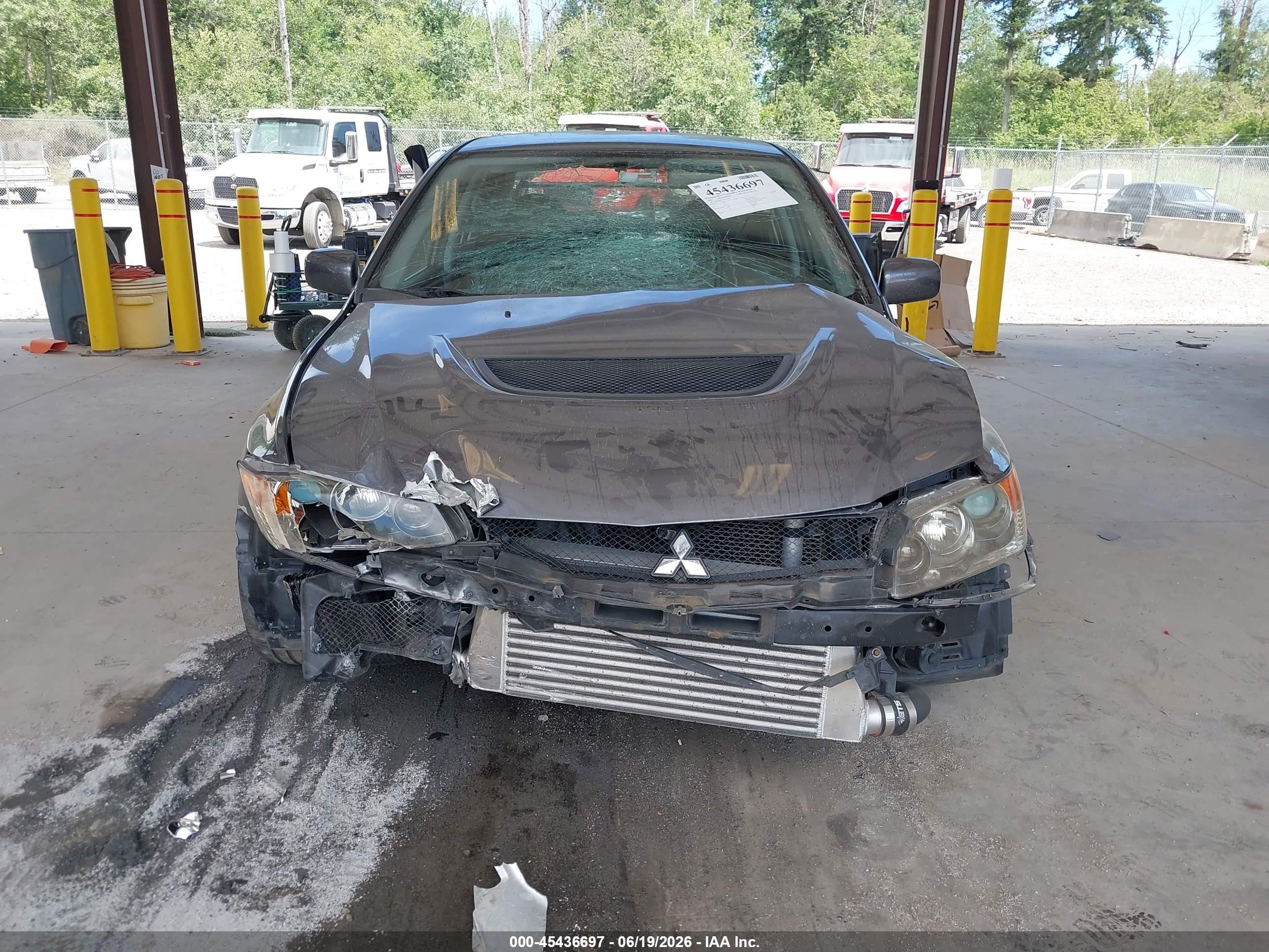 2006 Mitsubishi Lancer Evolution Ix/mr Gray vin: JA3AH86C76U047488