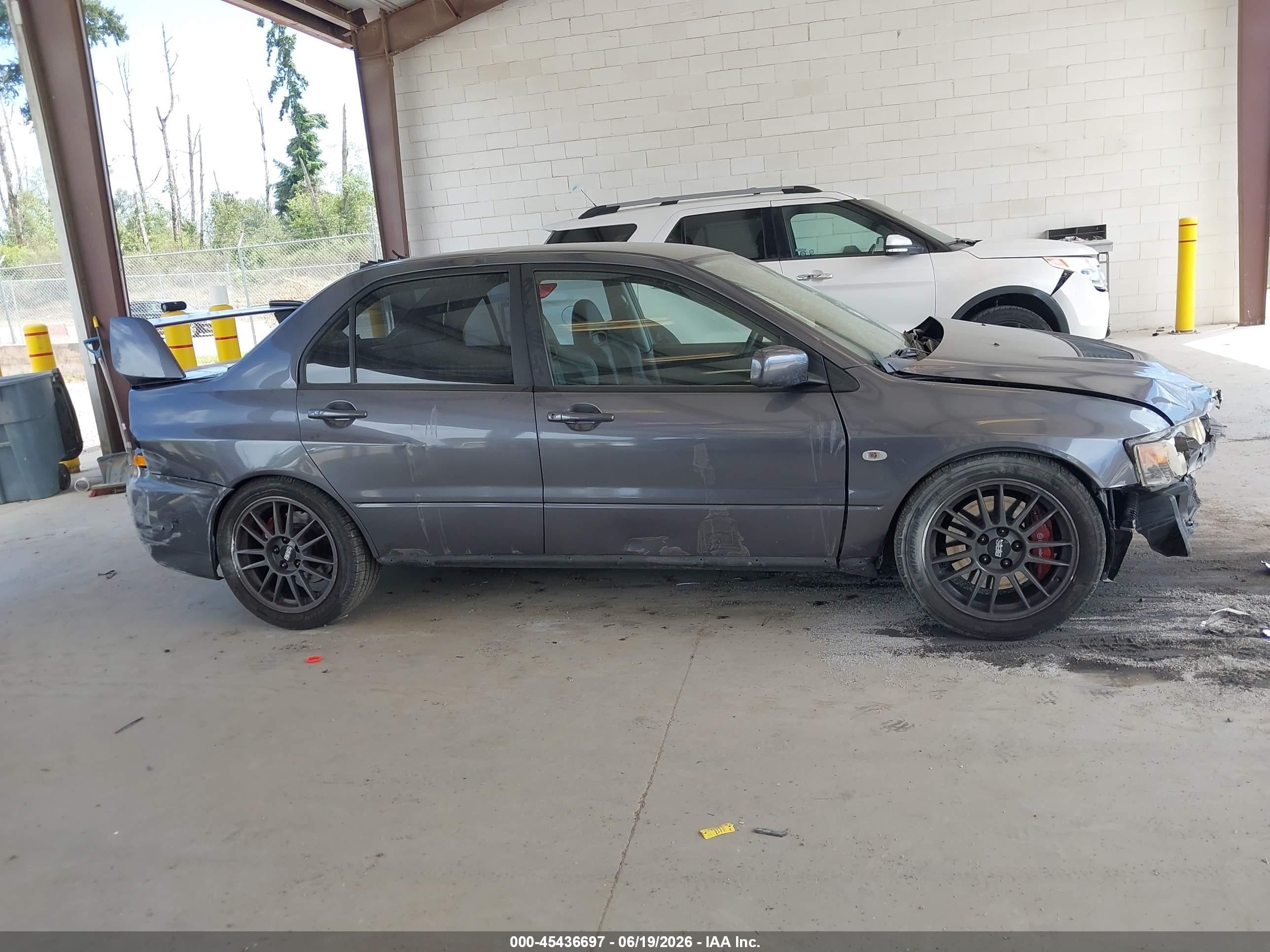 2006 Mitsubishi Lancer Evolution Ix/mr Gray vin: JA3AH86C76U047488