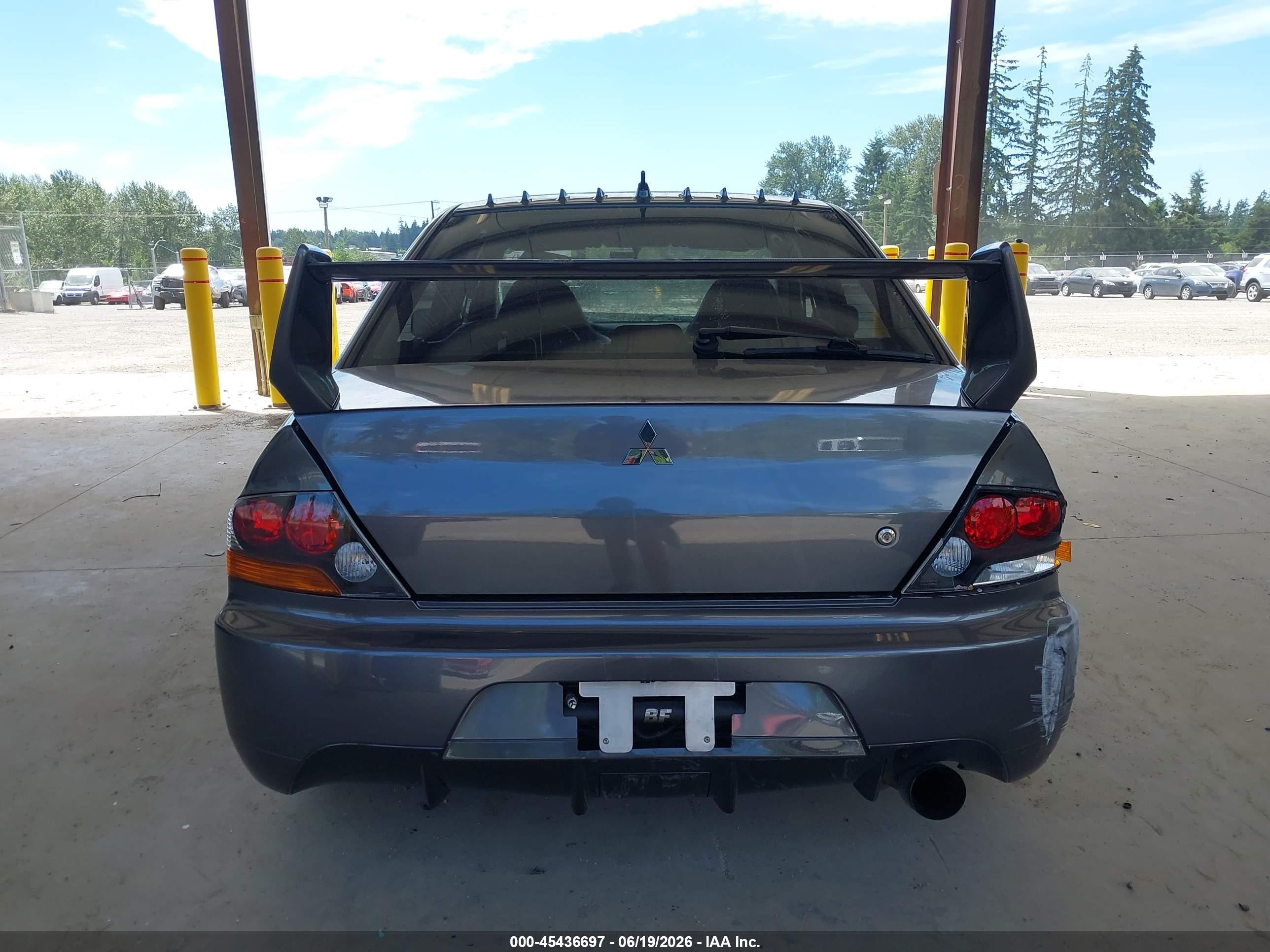 2006 Mitsubishi Lancer Evolution Ix/mr Gray vin: JA3AH86C76U047488