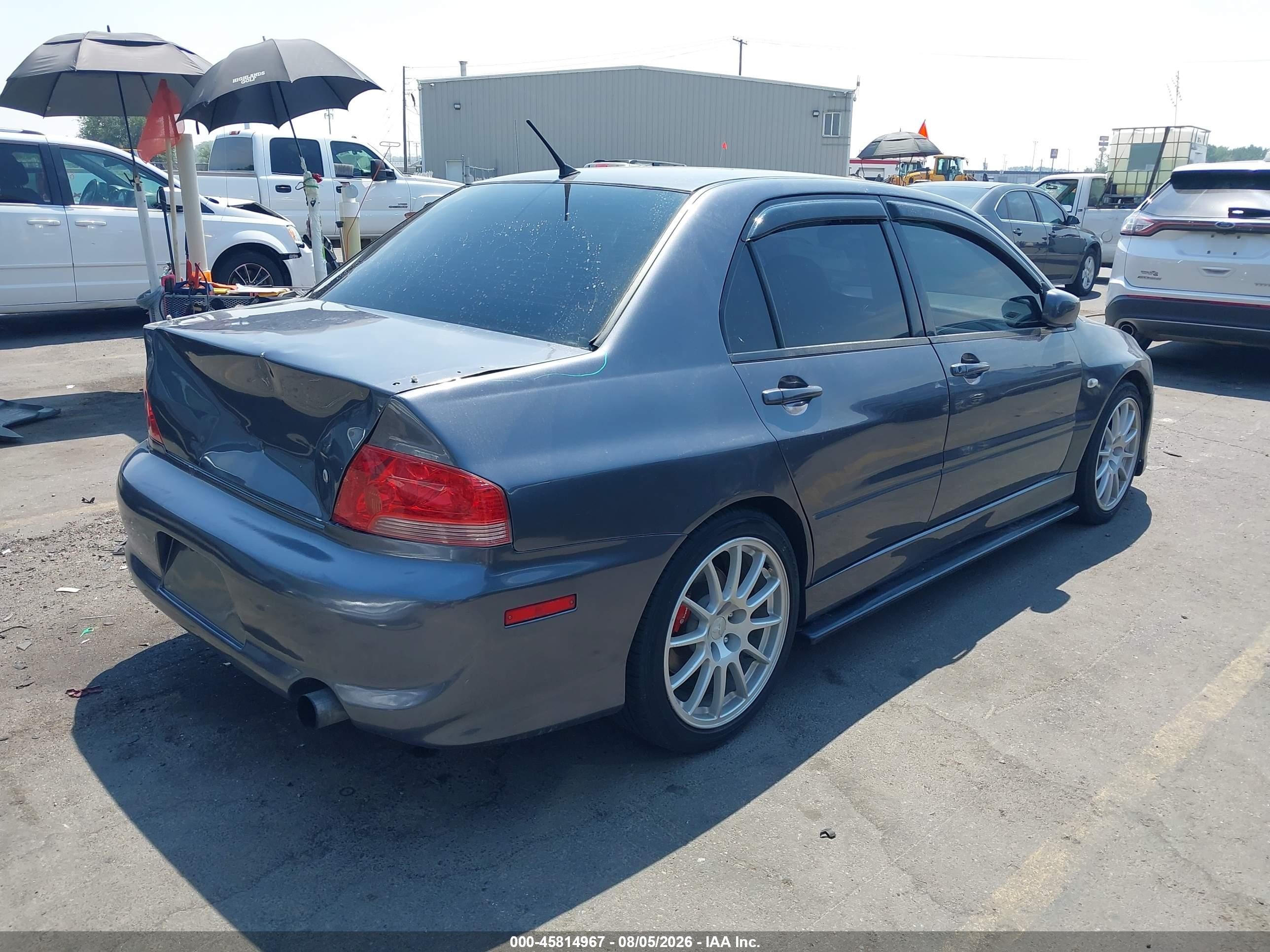 2005 Mitsubishi Lancer Evolution Mr/viii Серый vin: JA3AH86D65U031483