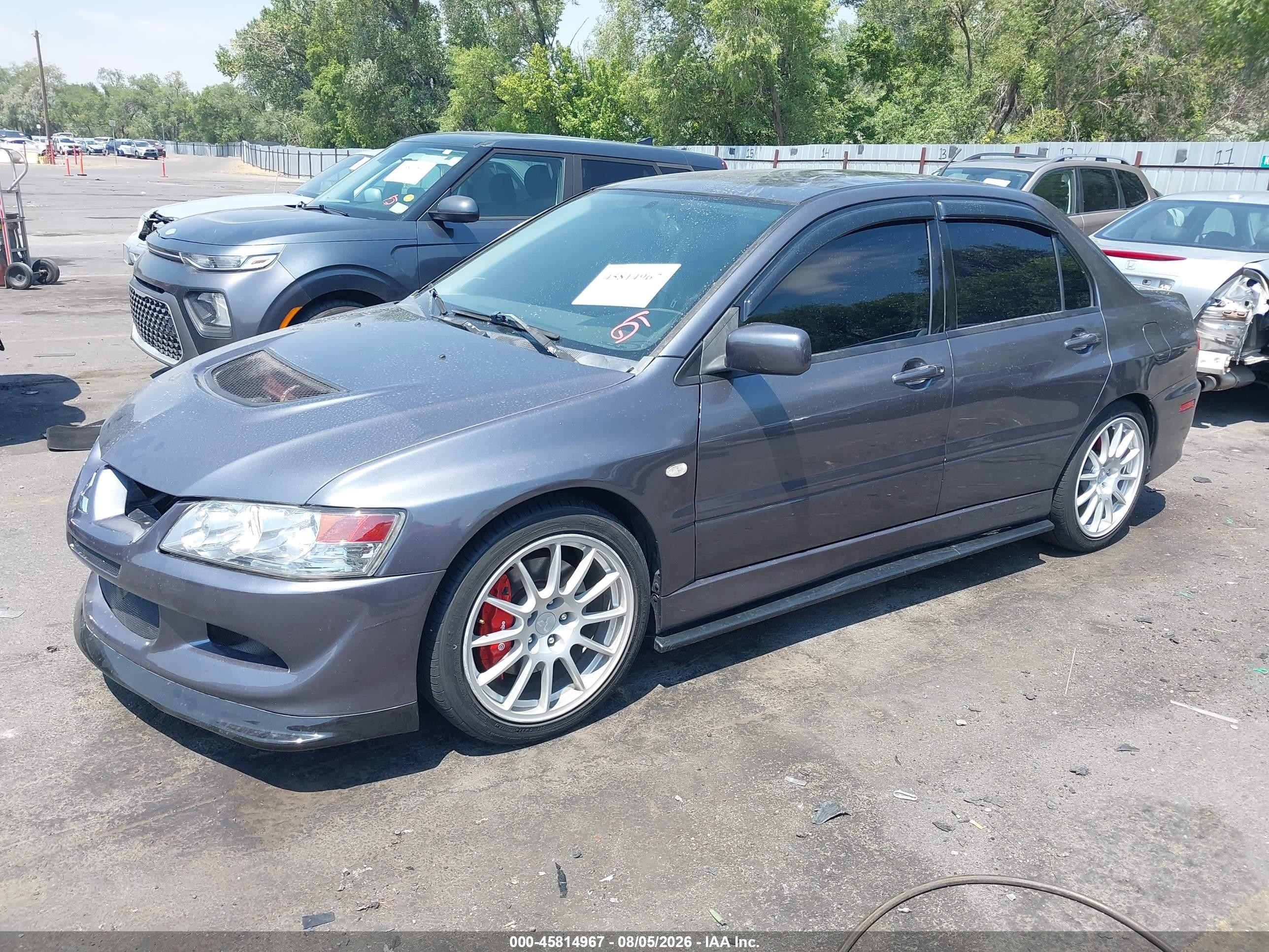 2005 Mitsubishi Lancer Evolution Mr/viii Серый vin: JA3AH86D65U031483