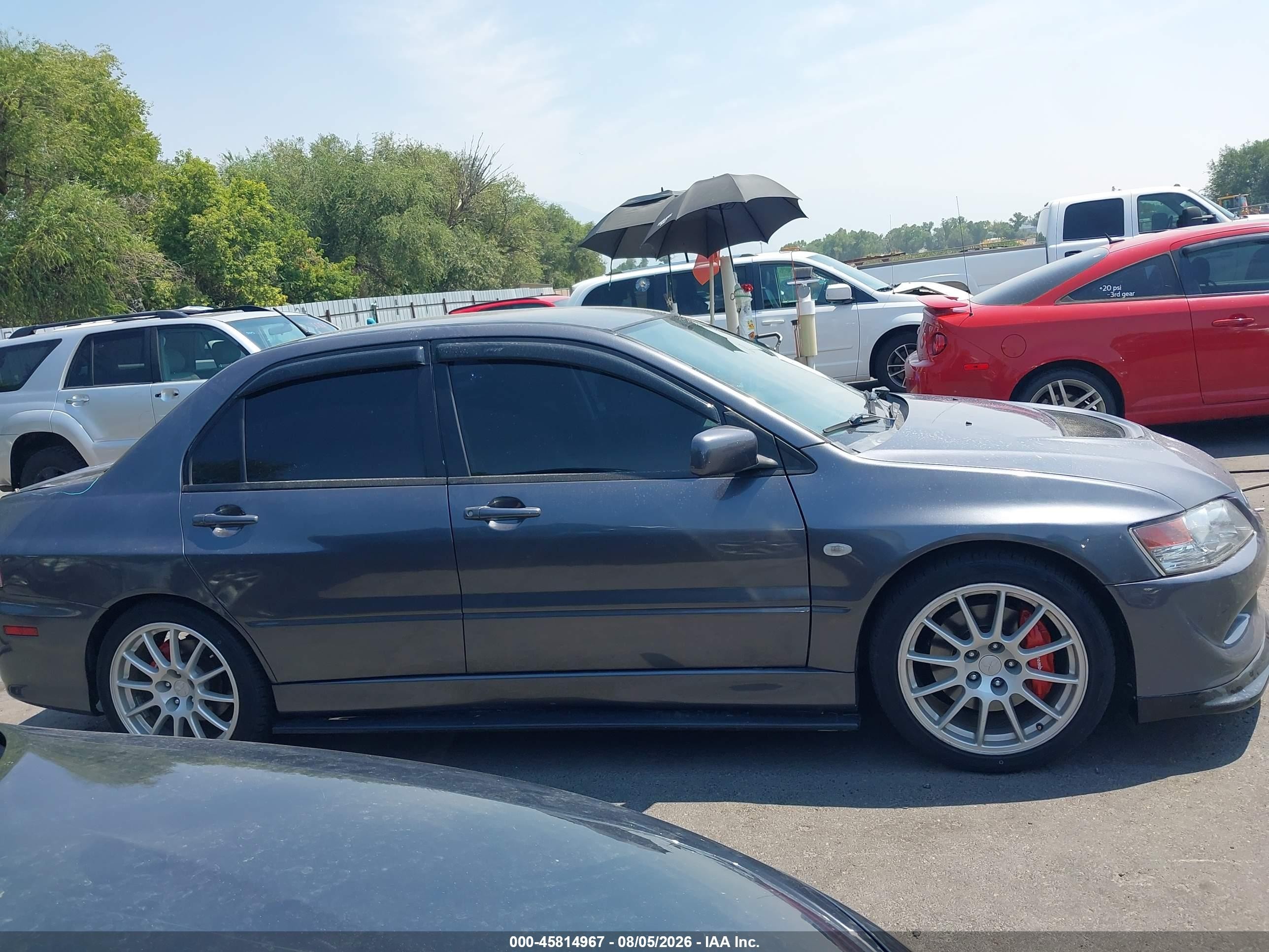 2005 Mitsubishi Lancer Evolution Mr/viii Серый vin: JA3AH86D65U031483