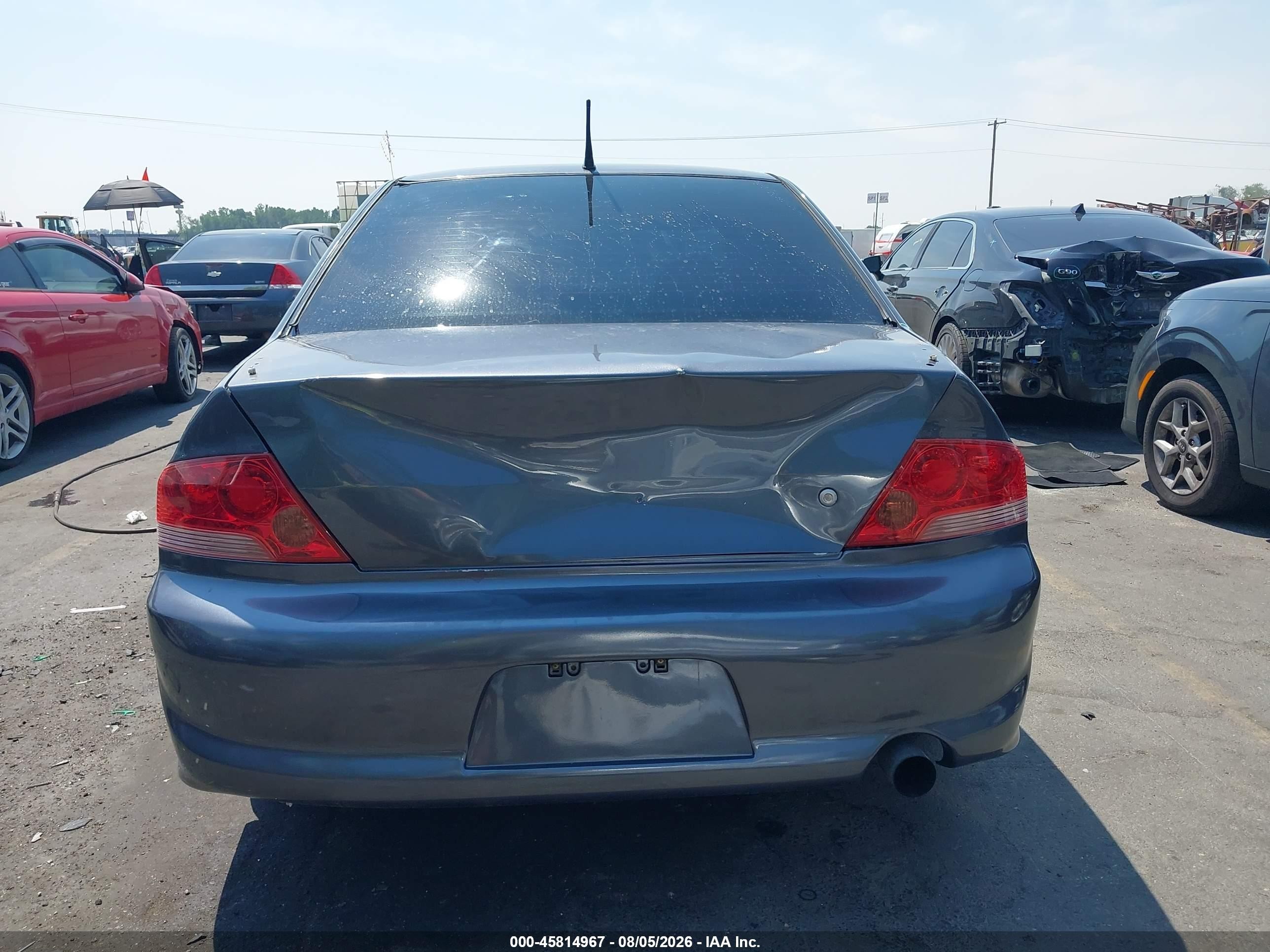 2005 Mitsubishi Lancer Evolution Mr/viii Серый vin: JA3AH86D65U031483
