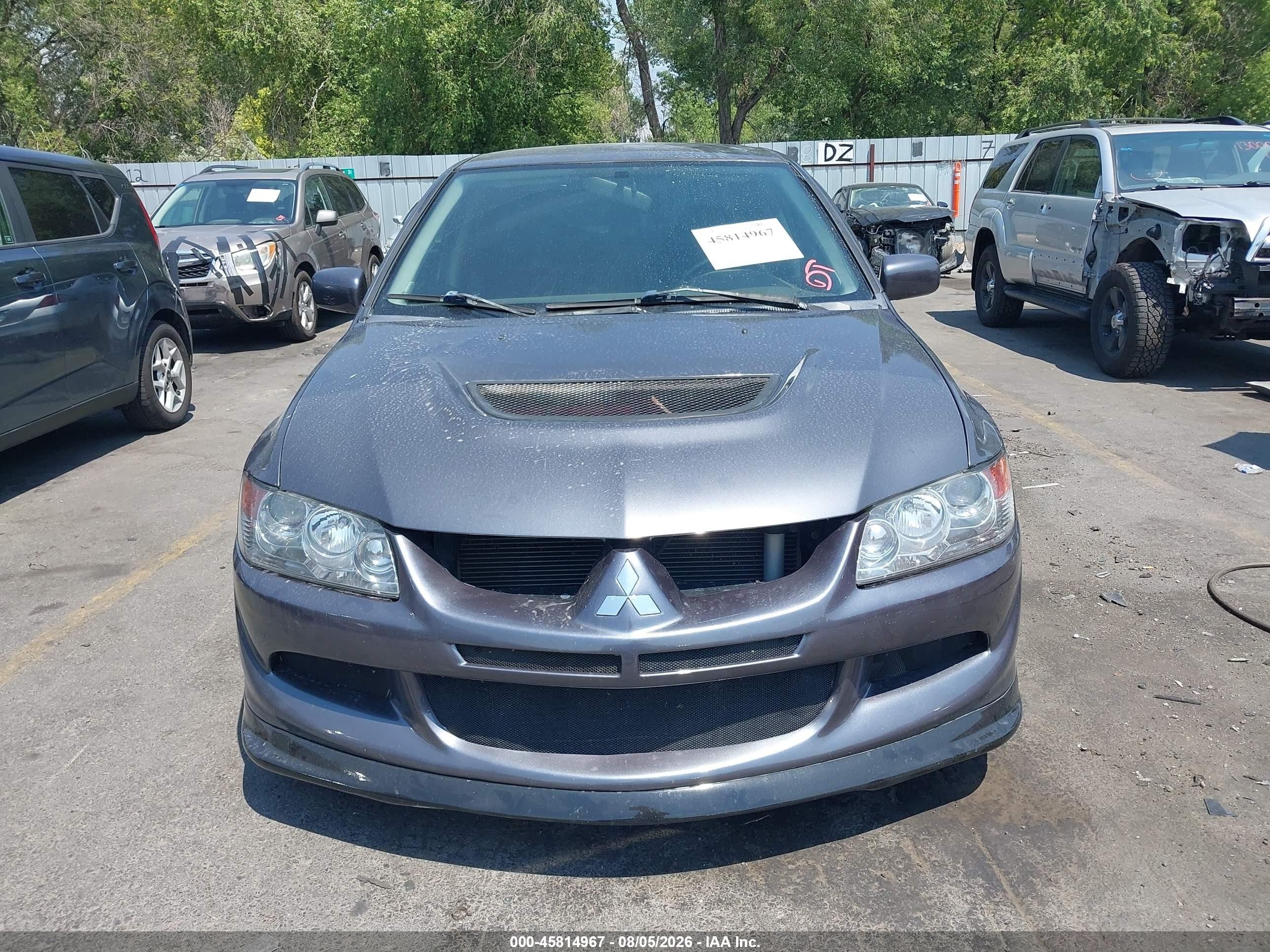 2005 Mitsubishi Lancer Evolution Mr/viii Серый vin: JA3AH86D65U031483