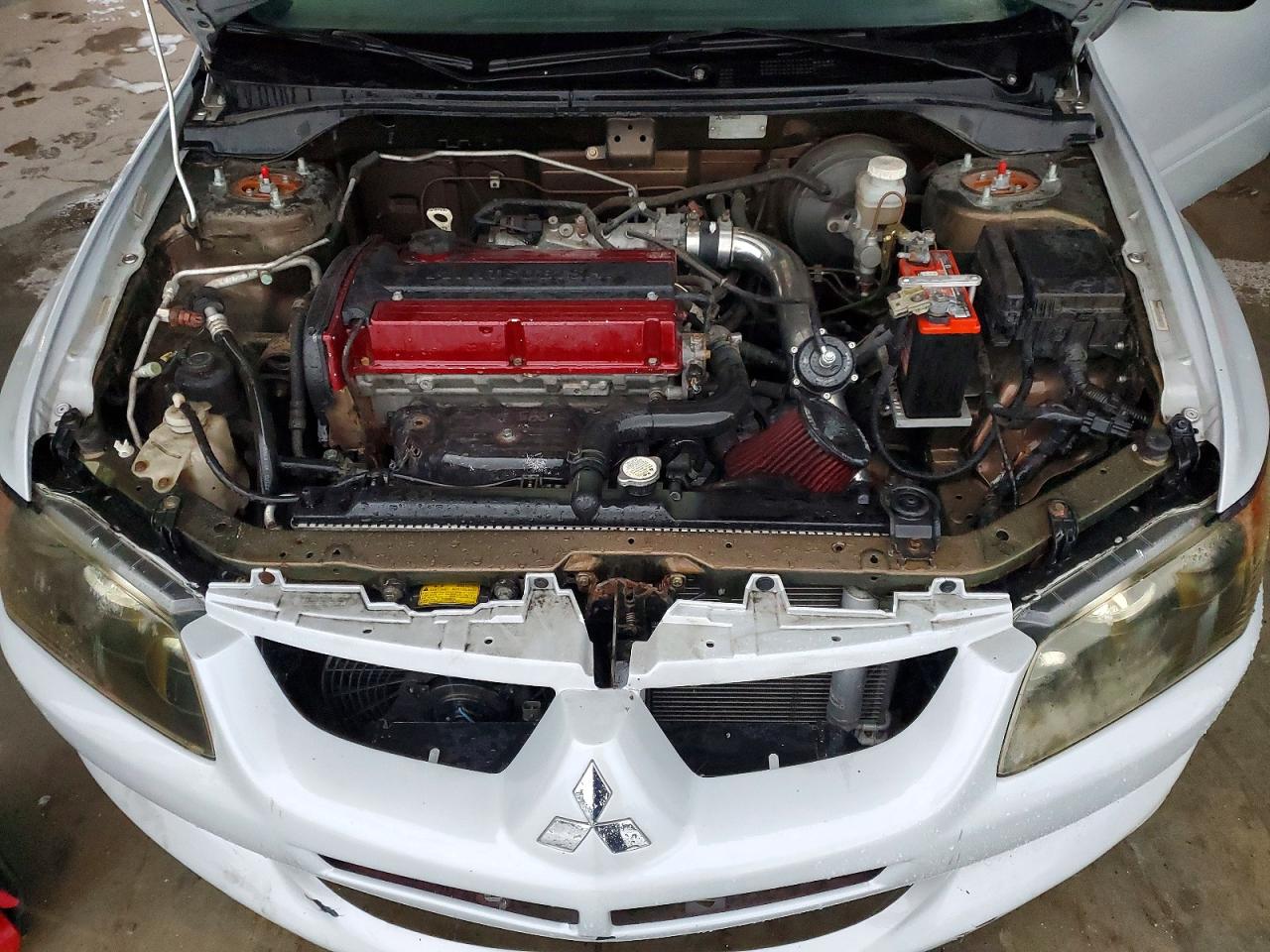 2003 Mitsubishi Lancer Evolution Silver vin: JA3AH86F23U124533