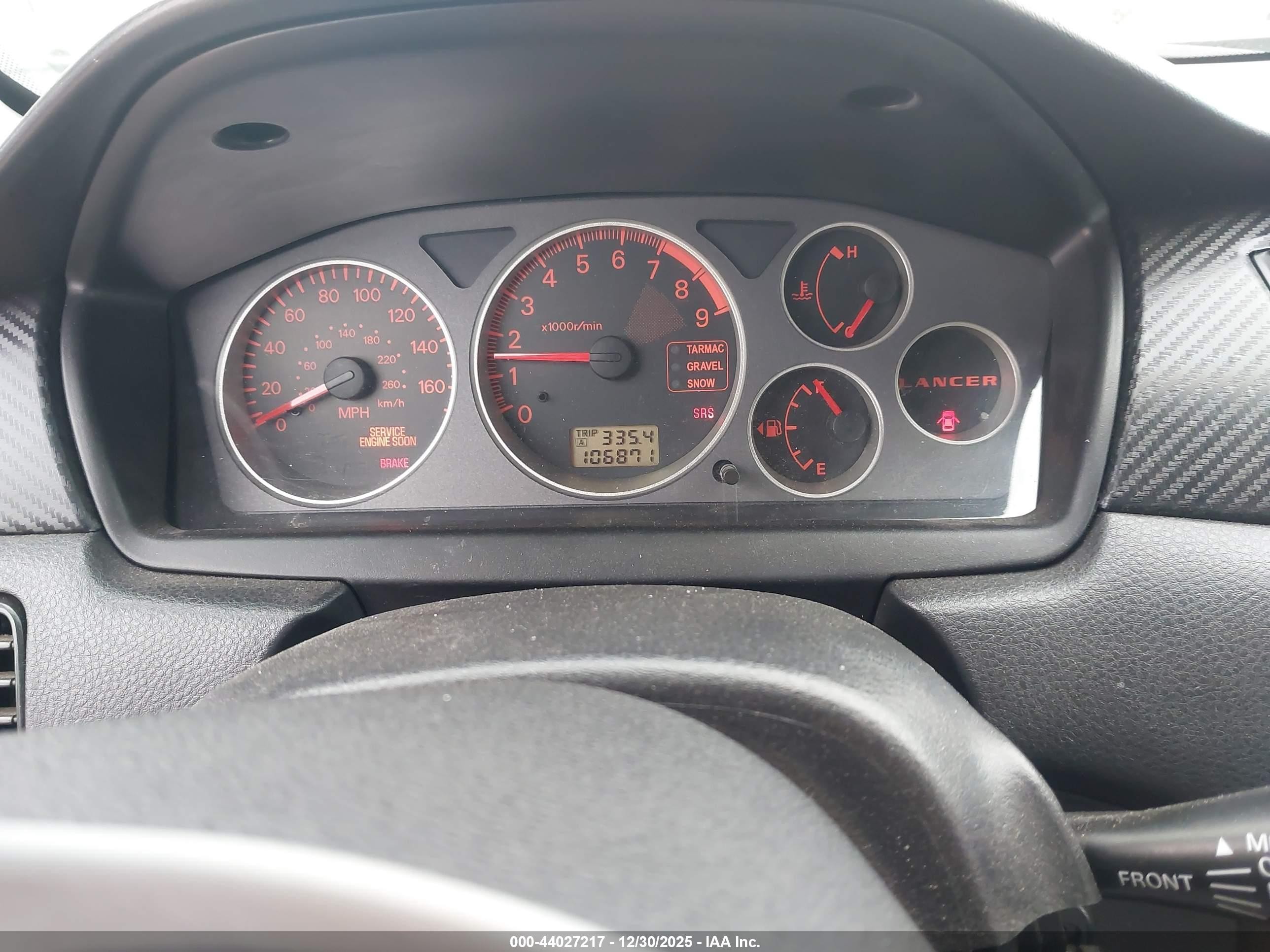 2003 Mitsubishi Lancer Evolution   Gray vin: JA3AH86F33U120703