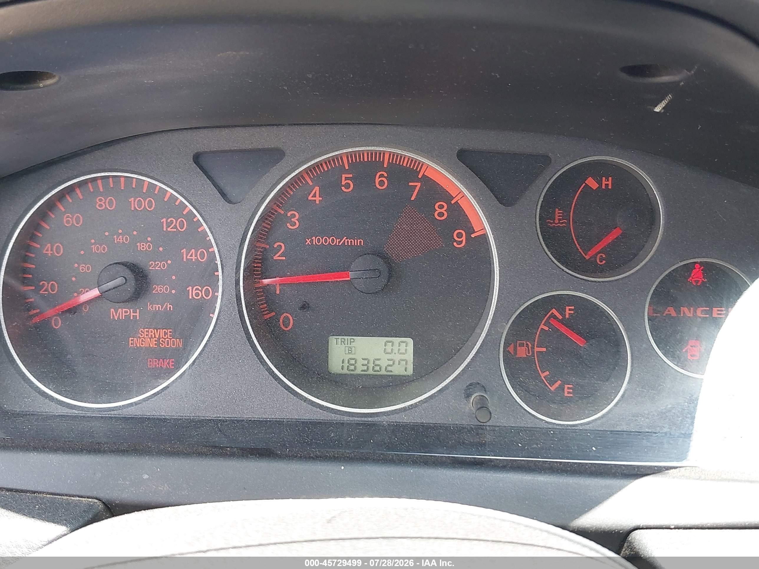 2003 Mitsubishi Lancer Evolution   Blue vin: JA3AH86F73U121000