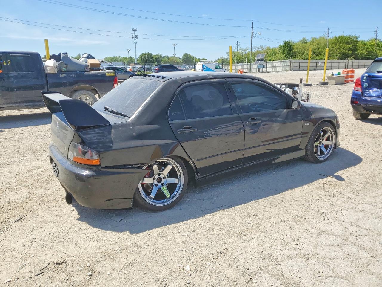 2003 Mitsubishi Lancer Evolution Black vin: JA3AH86F93U124111