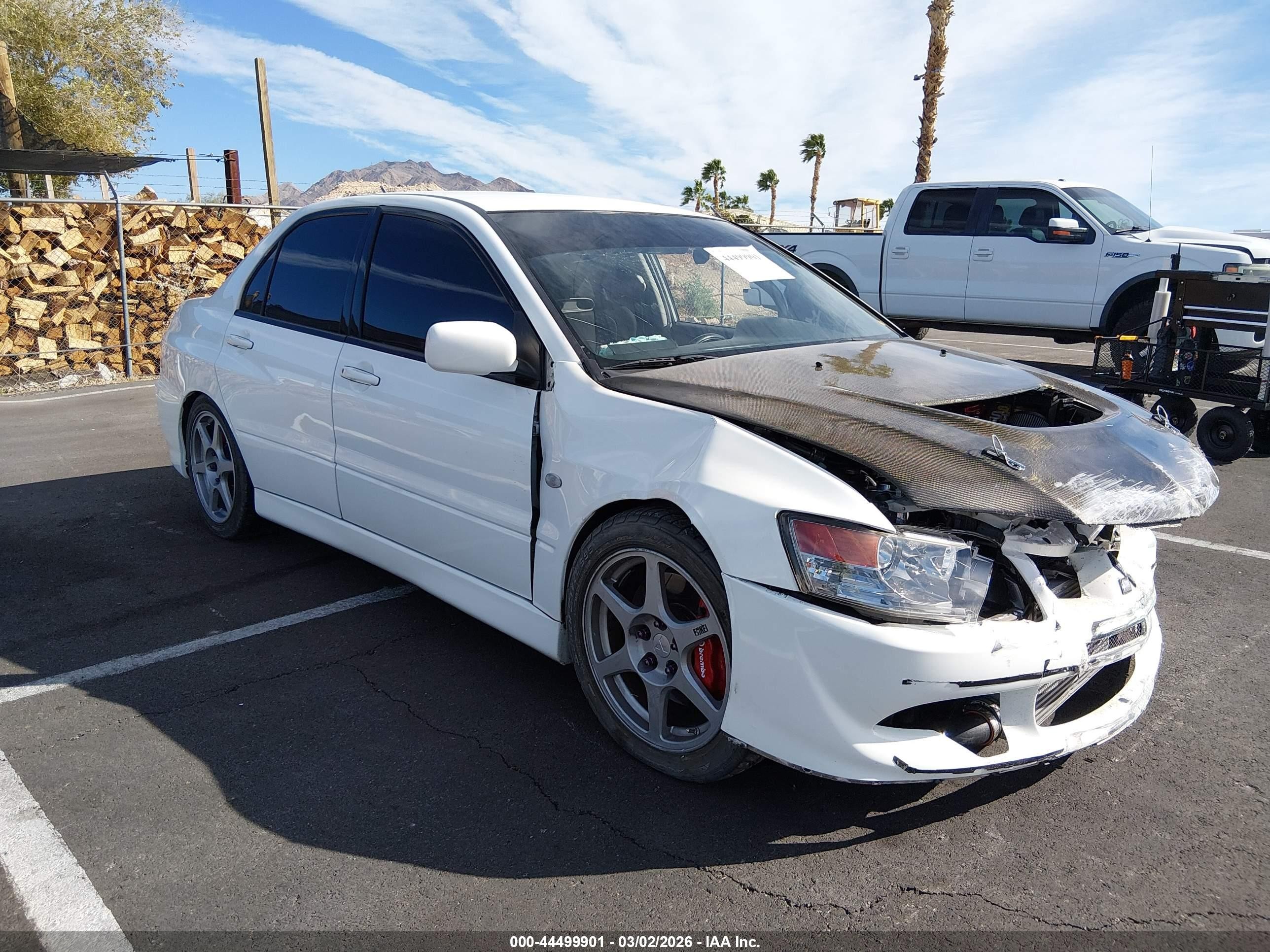 2003 Mitsubishi Lancer Evolution   White vin: JA3AH86F93U124996