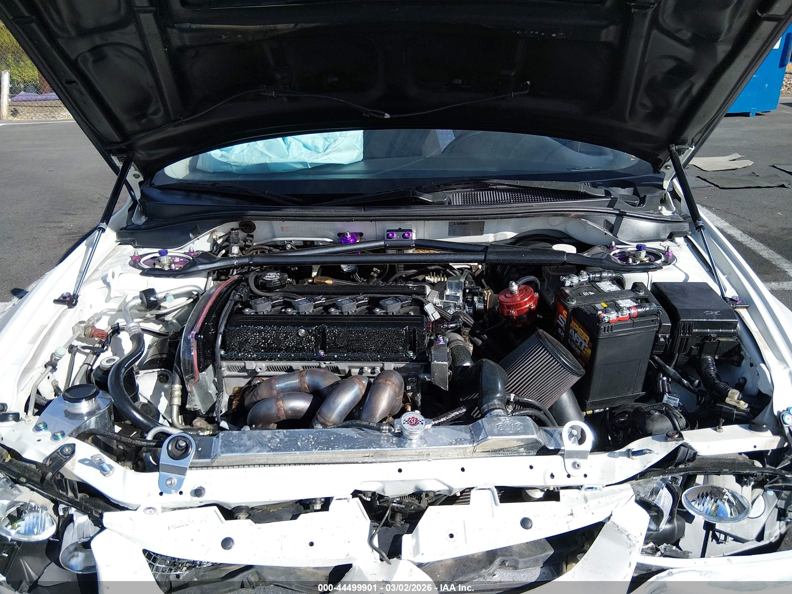 2003 Mitsubishi Lancer Evolution   White vin: JA3AH86F93U124996