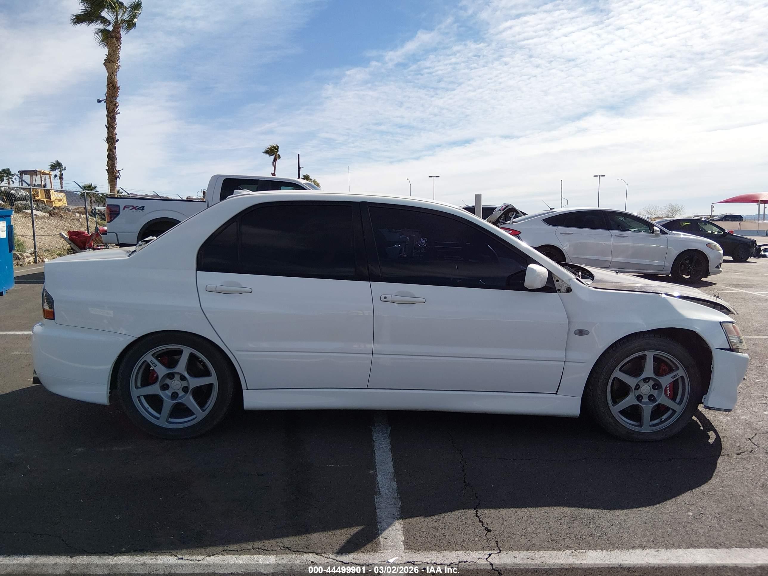 2003 Mitsubishi Lancer Evolution   White vin: JA3AH86F93U124996