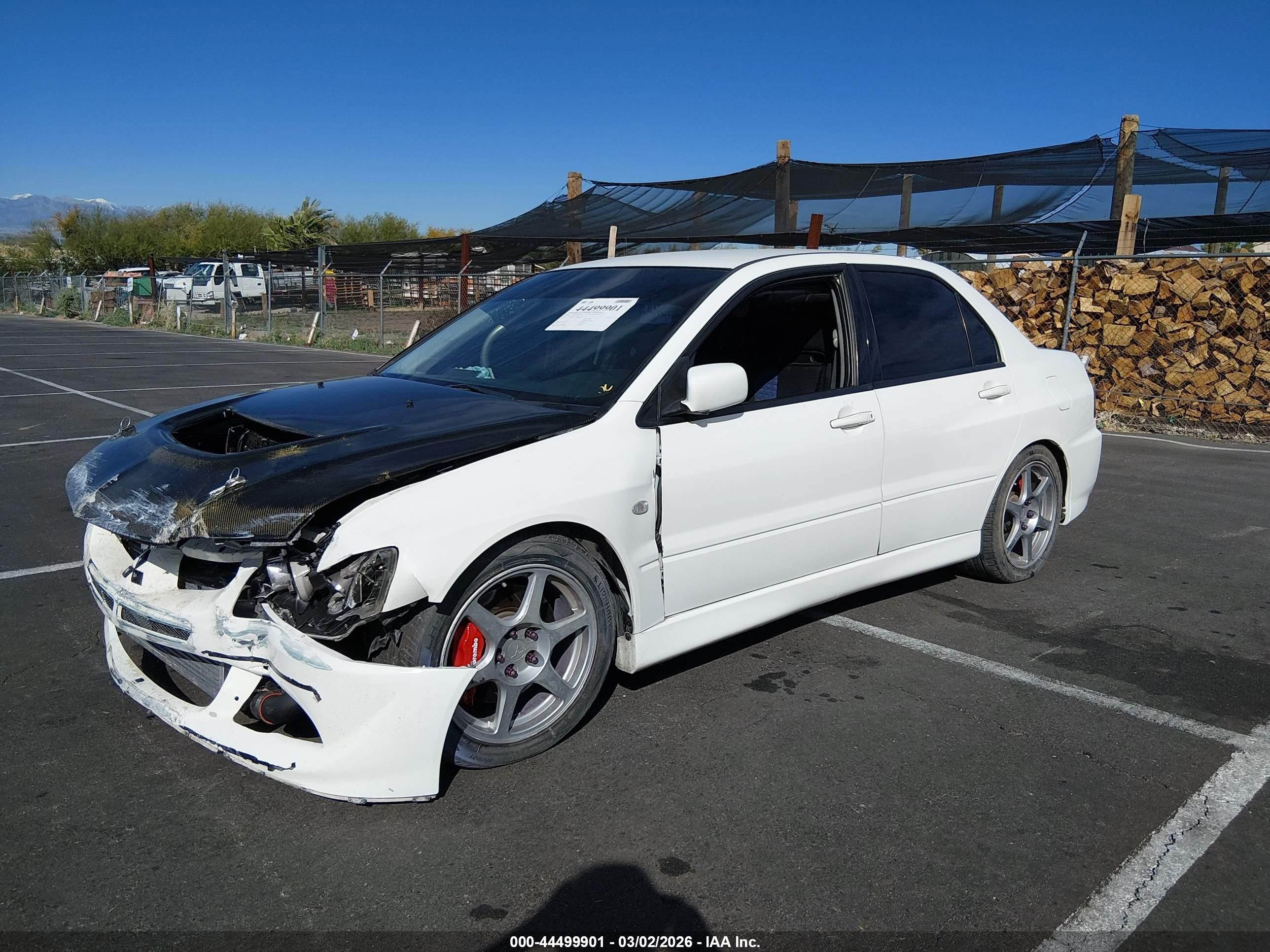 2003 Mitsubishi Lancer Evolution   White vin: JA3AH86F93U124996